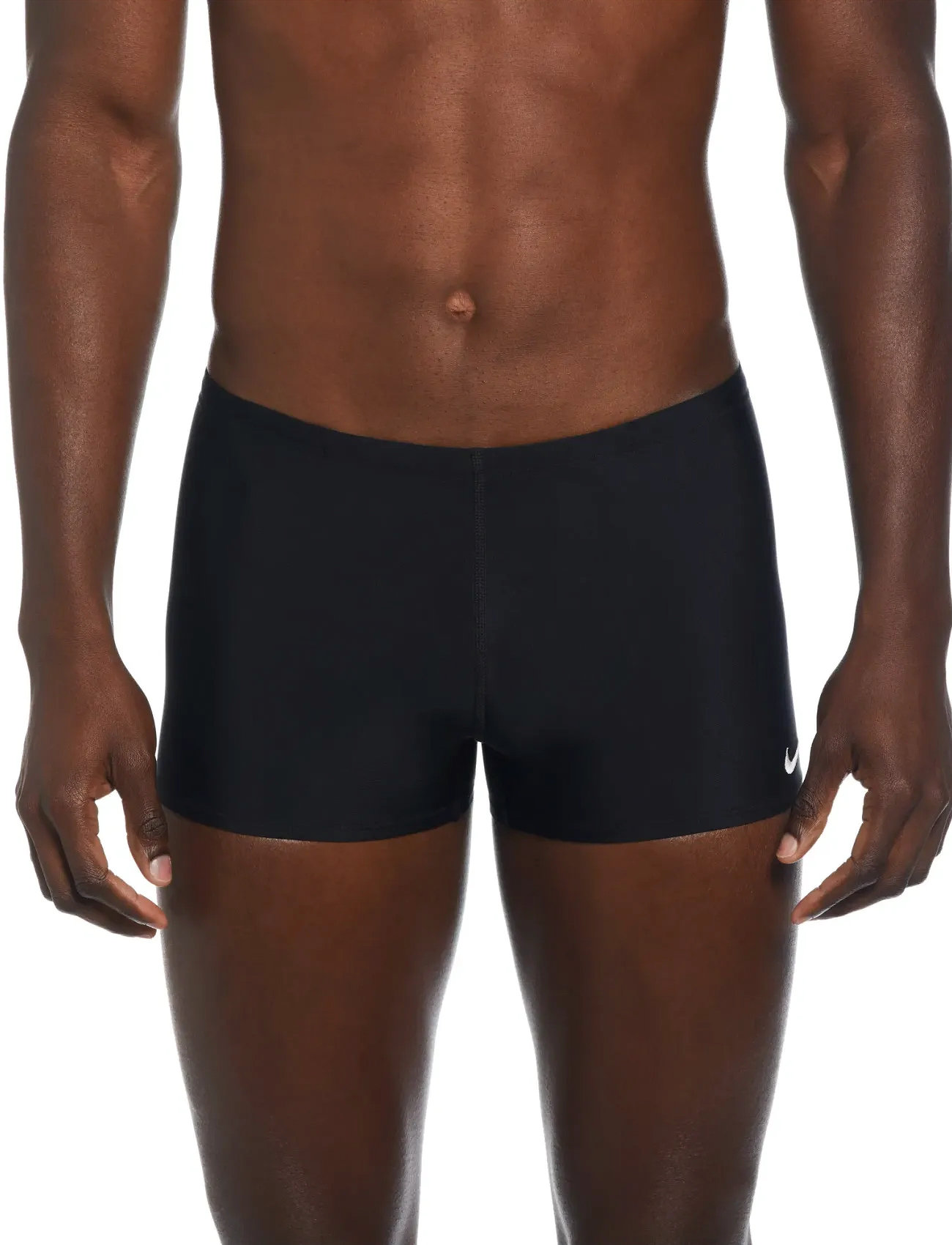 NIKE SWIM Nike Solid Square Leg, 48, Black, Sport Badetøj > Sport Swim Shorts, Herre