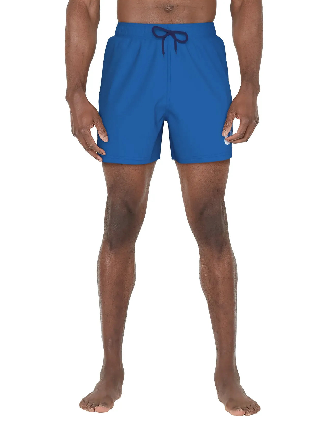 NIKE SWIM Nike Logo 5" Volley Short, S, Blue, Sport Badetøj > Sport Swim Shorts, Herre