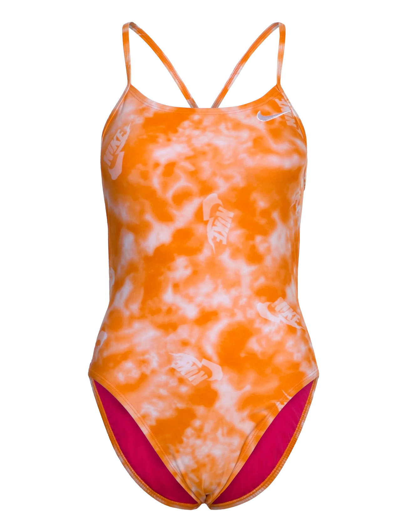 NIKE SWIM Nike Hydrastrong Multi Print Cutout One Piece Orange - 42 - Damen