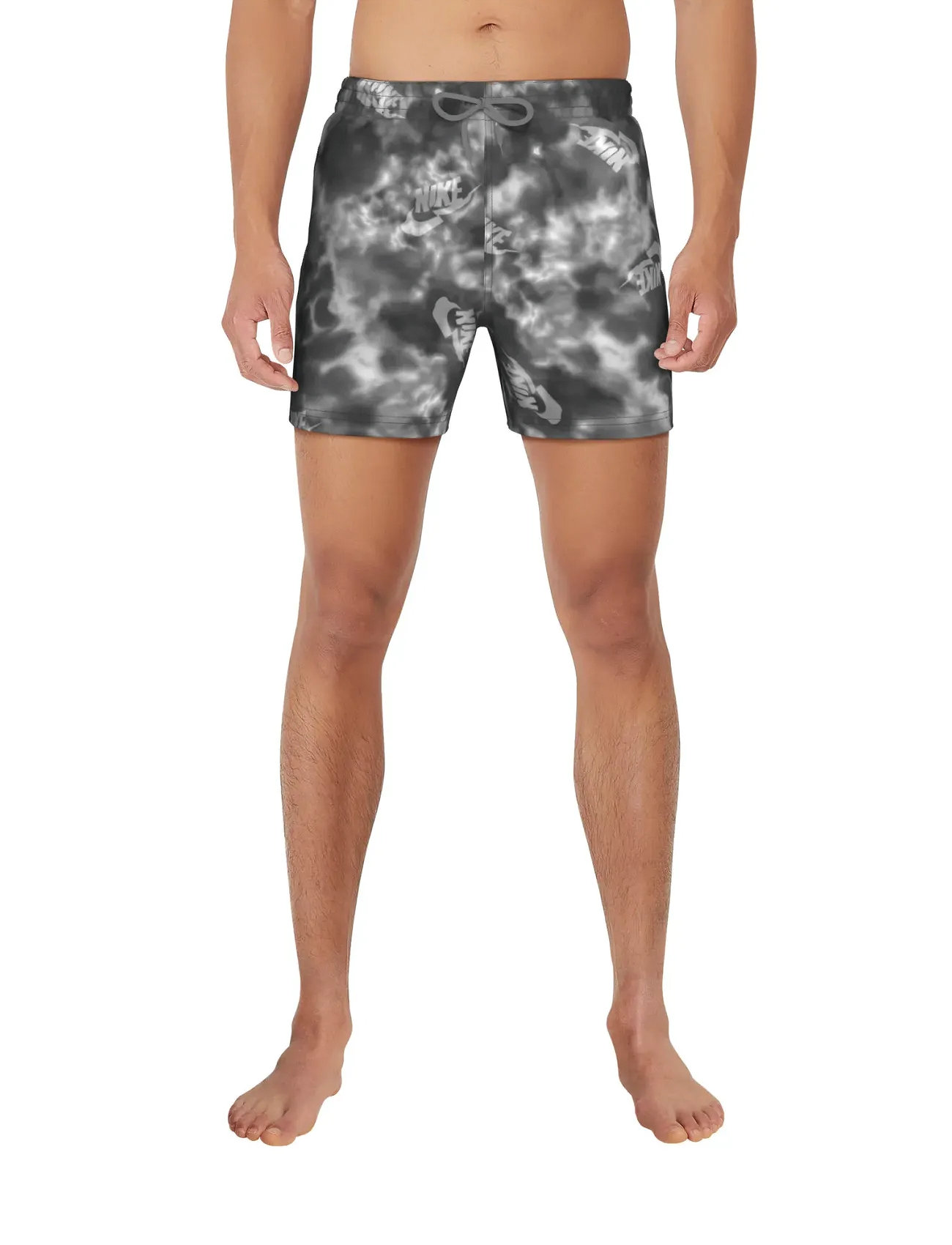 NIKE SWIM Nike Water Tie Dye 5" Volley Short, L, Grey, Sport Badetøj > Sport Swim Shorts, Herre