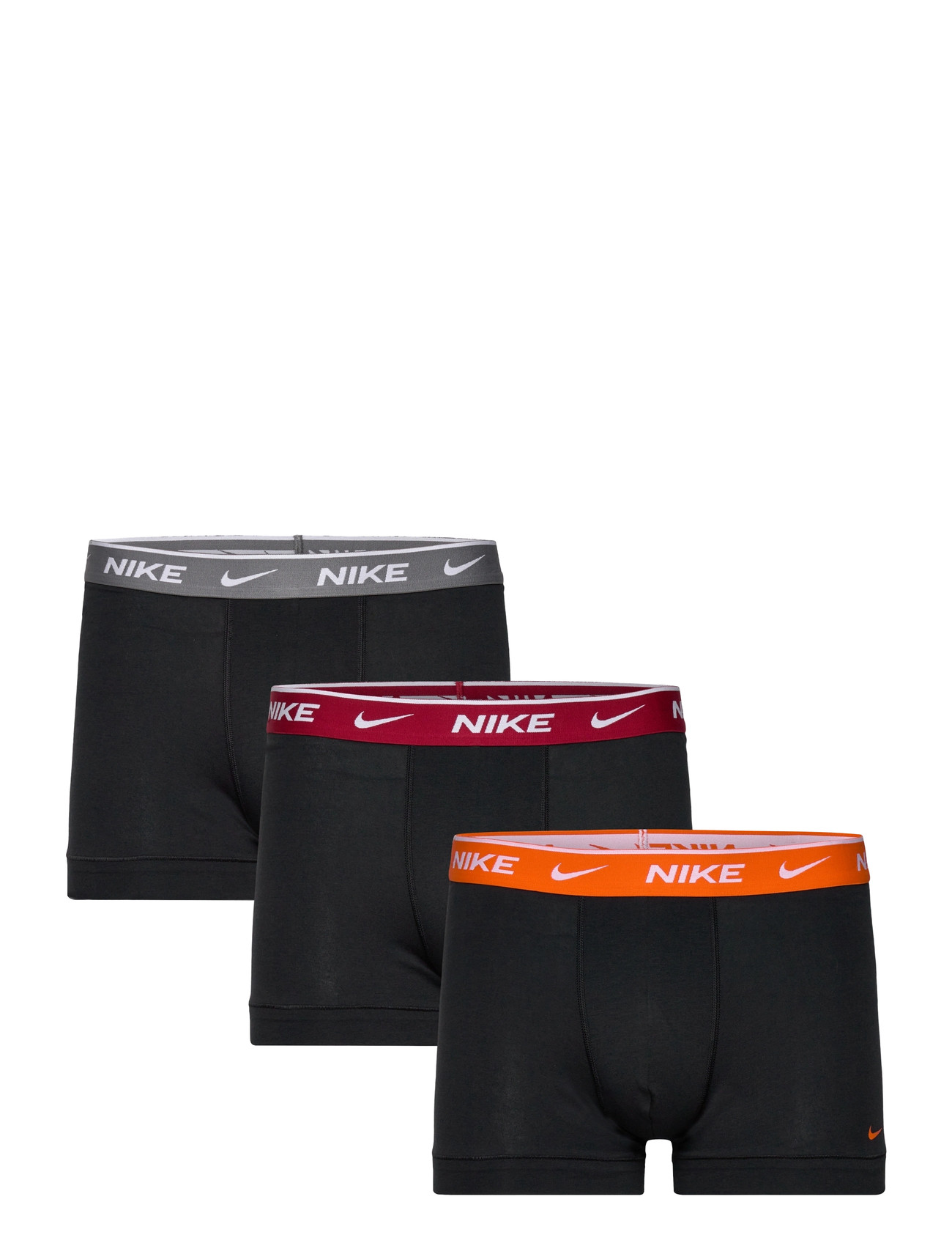 NIKE Underwear Cotton Stretch Trunk 3Pk, S, Grey, Sport > Boxershorts, Herre