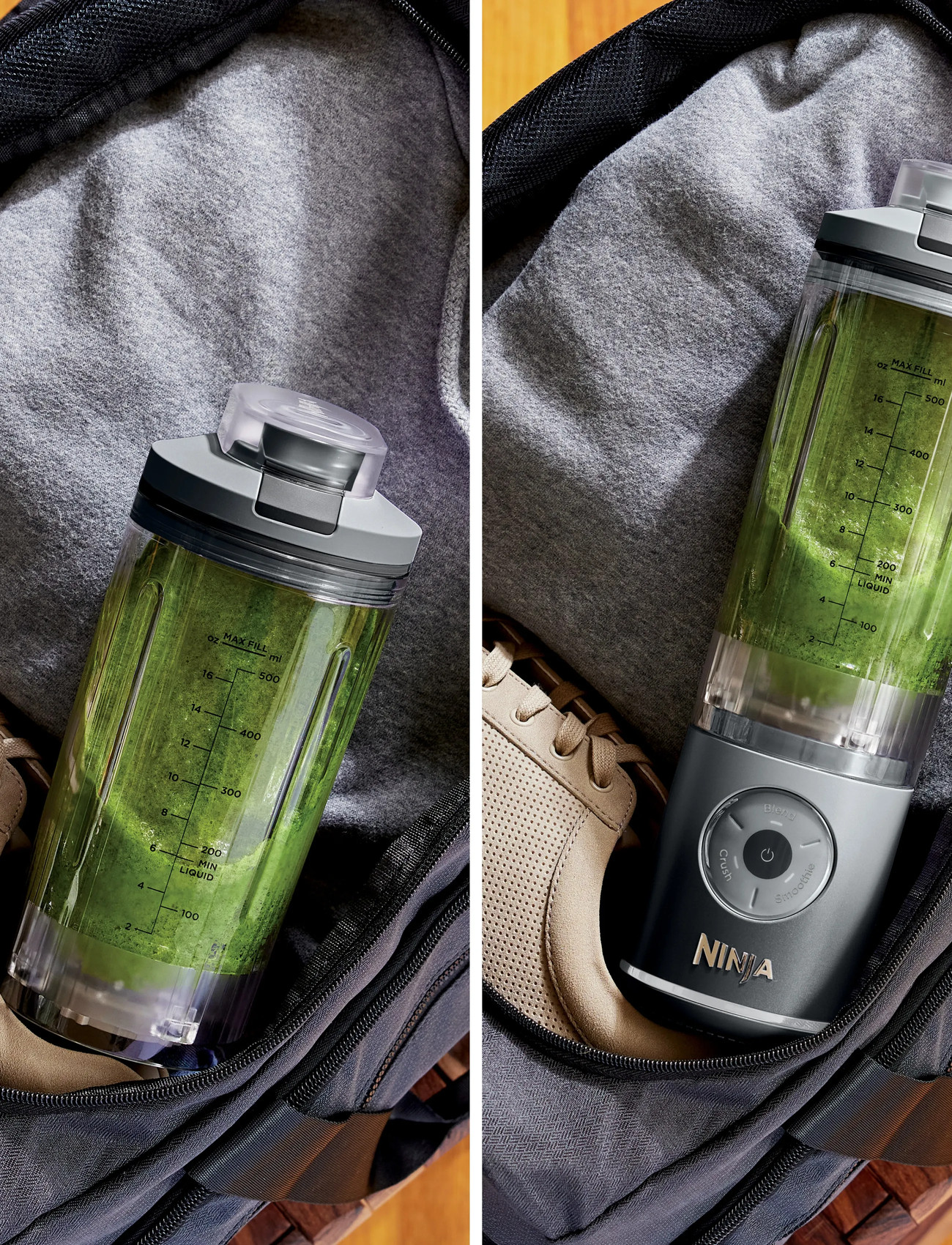 Ninja Ninja Blast Max Portable Blender - Cool Grey, 570 ml, Nude, Køkkenmaskiner > Mixere Og Blendere, Unisex