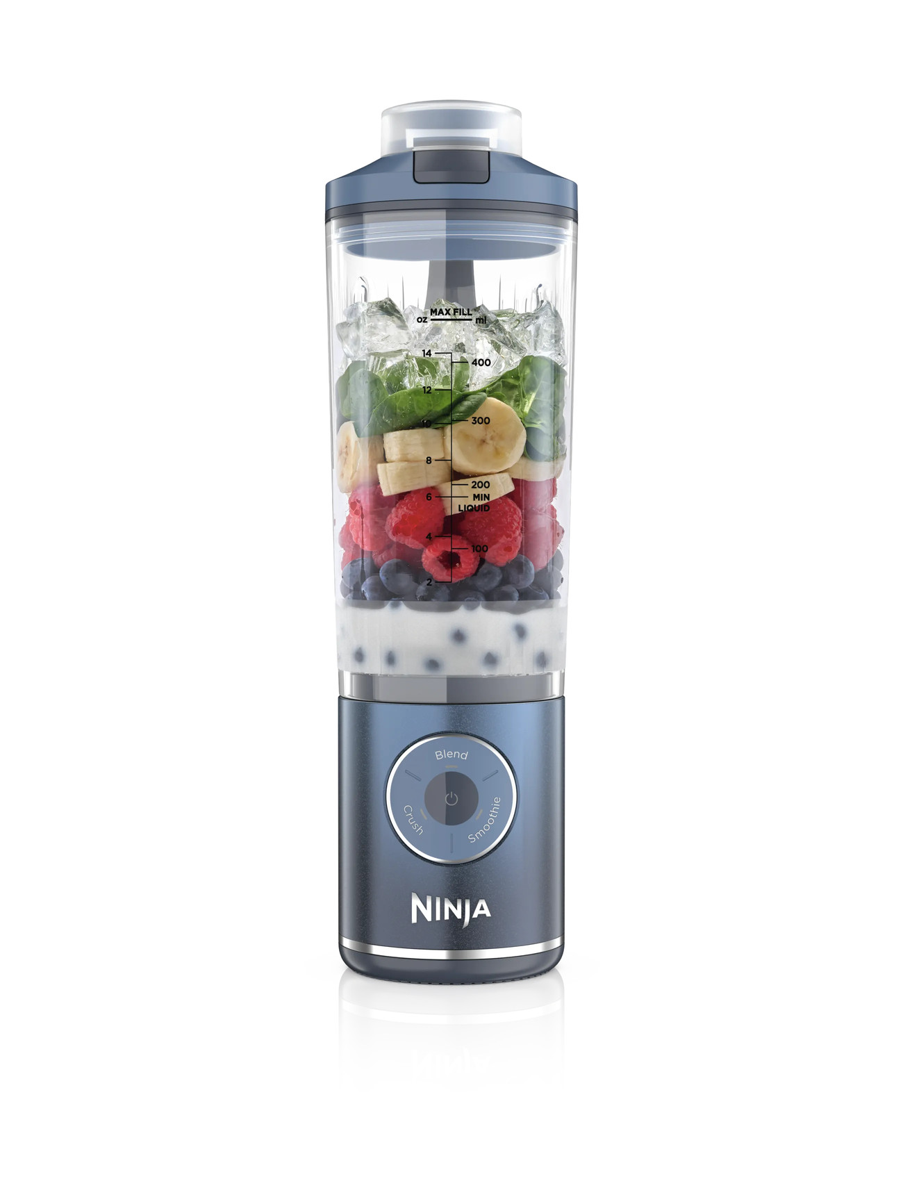 Ninja Ninja Blast Max Portable Blender - Navy, 570 ml, Blue, Køkkenmaskiner > Mixere Og Blendere, Unisex