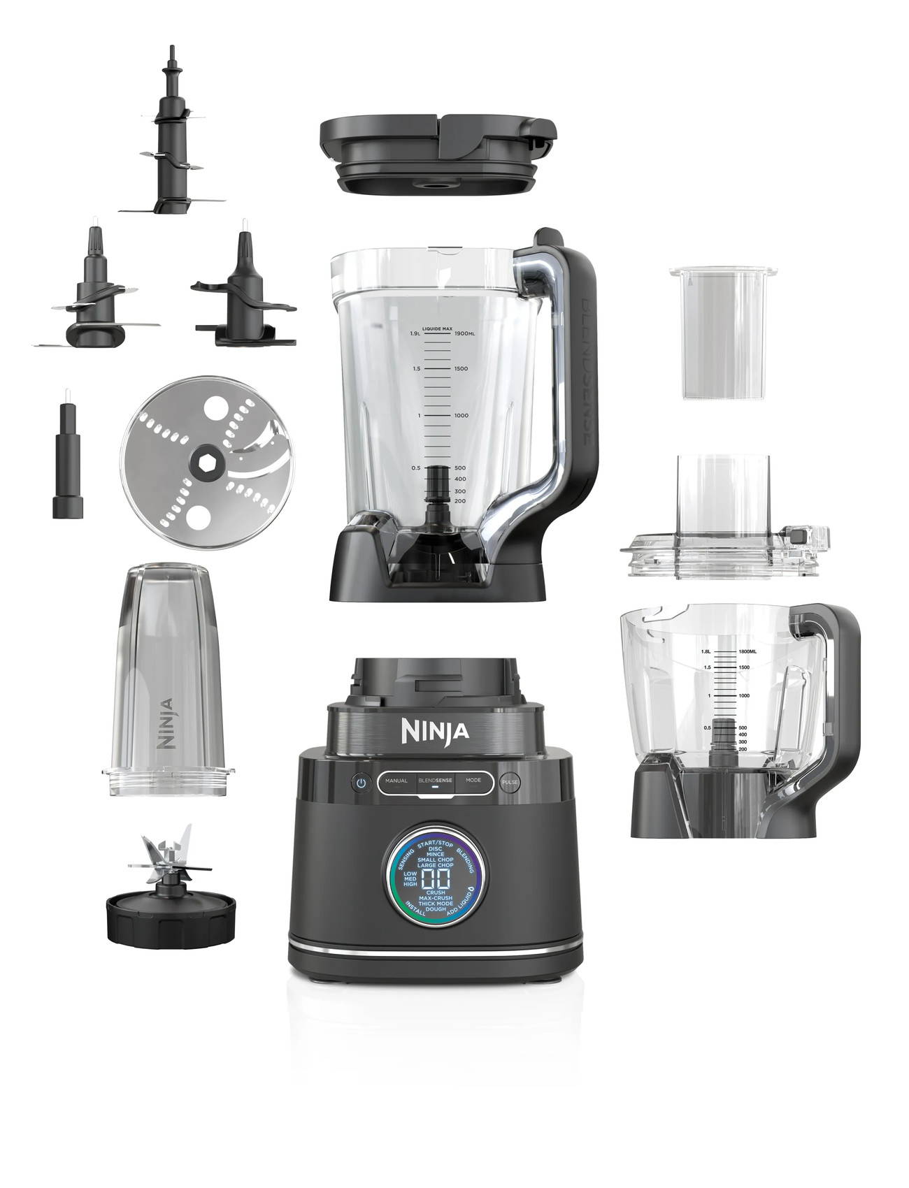 Ninja Ninja Detect Tb401Eu Power Blender, Food Processor & Single Serve Pro, 1200 W, Nude, Køkkenmaskiner > Stavblendere, Unisex