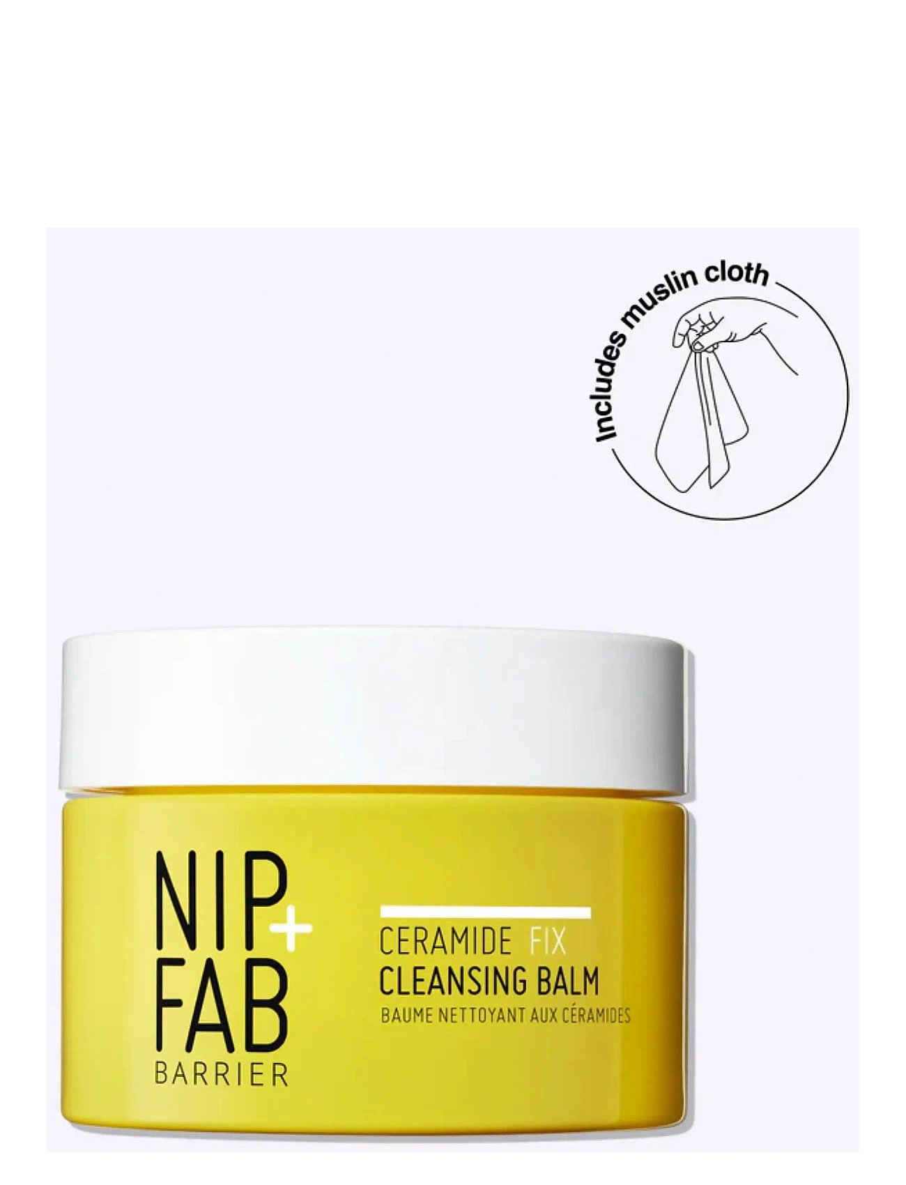 Nip+Fab Ceramide Fix Replenishing Cleansing Balm, 75 ml, Nude, Rensemidler > Makeupfjernere, Dame