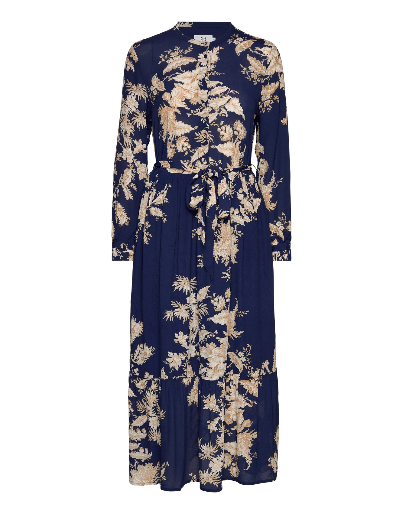 Noa Noa Philippann Dress (Print Blue/beige), 809.33 kr | Stort udvalg af mærker | Booztlet.com