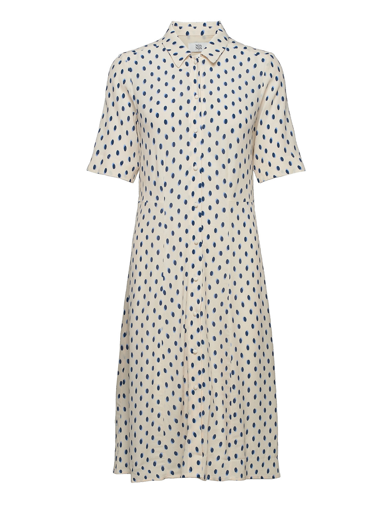 Noa Noa Dress Short Sleeve (Print Off White), 341.62 kr | Stort udvalg af designer | Booztlet.com