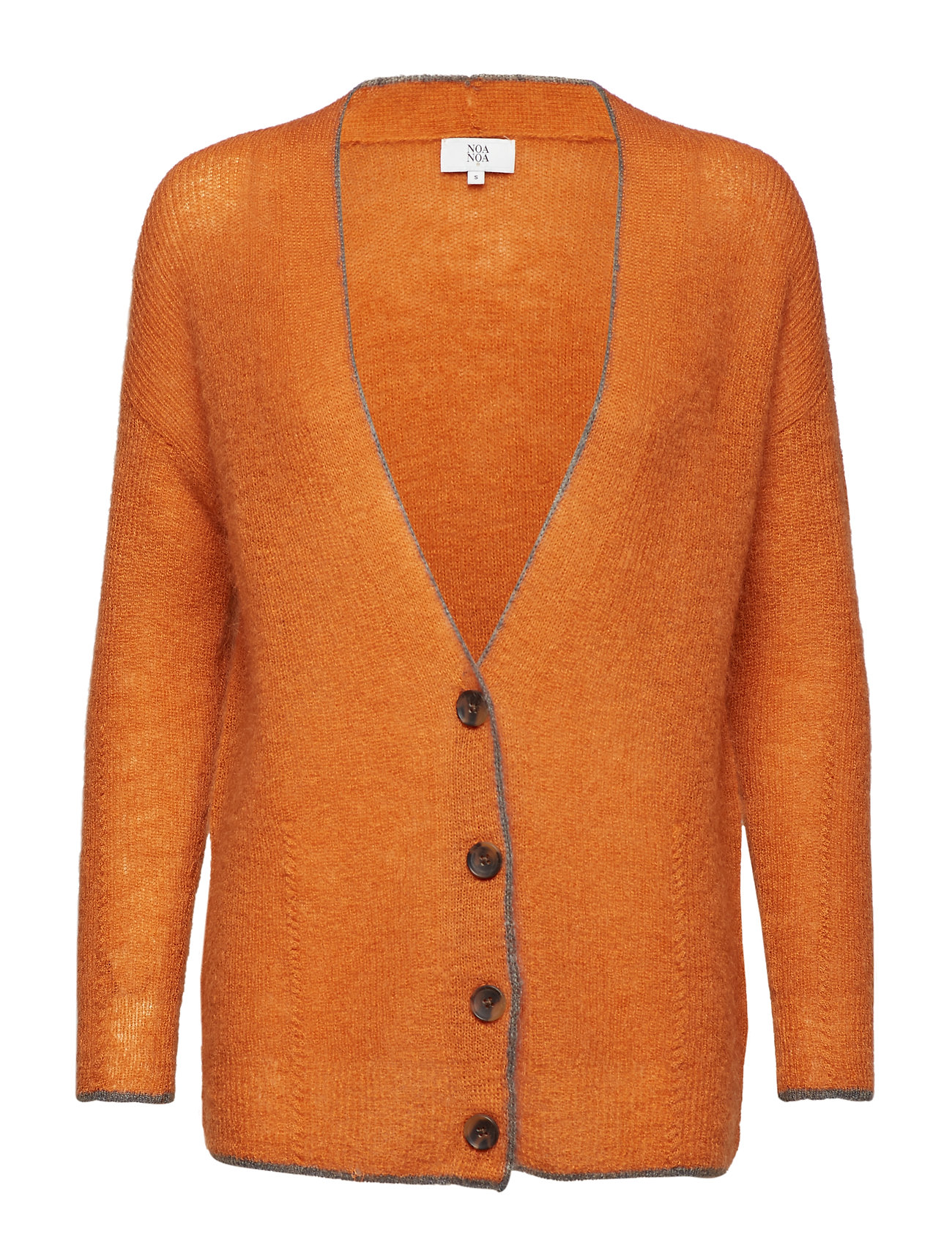 Cardigan Gebreide Trui Oranje Noa noa noa kopen in de aanbieding Cardigan Gebreide Trui Oranje Noa noa noa kopen in de aanbieding