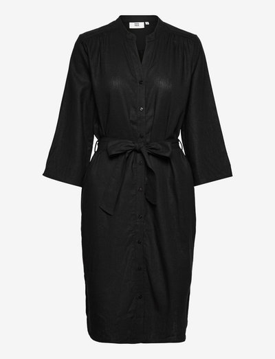 Dress long sleeve - skjortekjoler - black