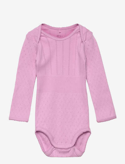 Baby Body - plain long-sleeved bodies - orchid