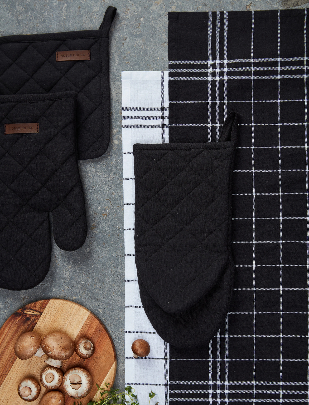 Noble House cm, 20X 20 cm, Black, Køkkentekstiler > Ovnvanter Og Handsker, Unisex