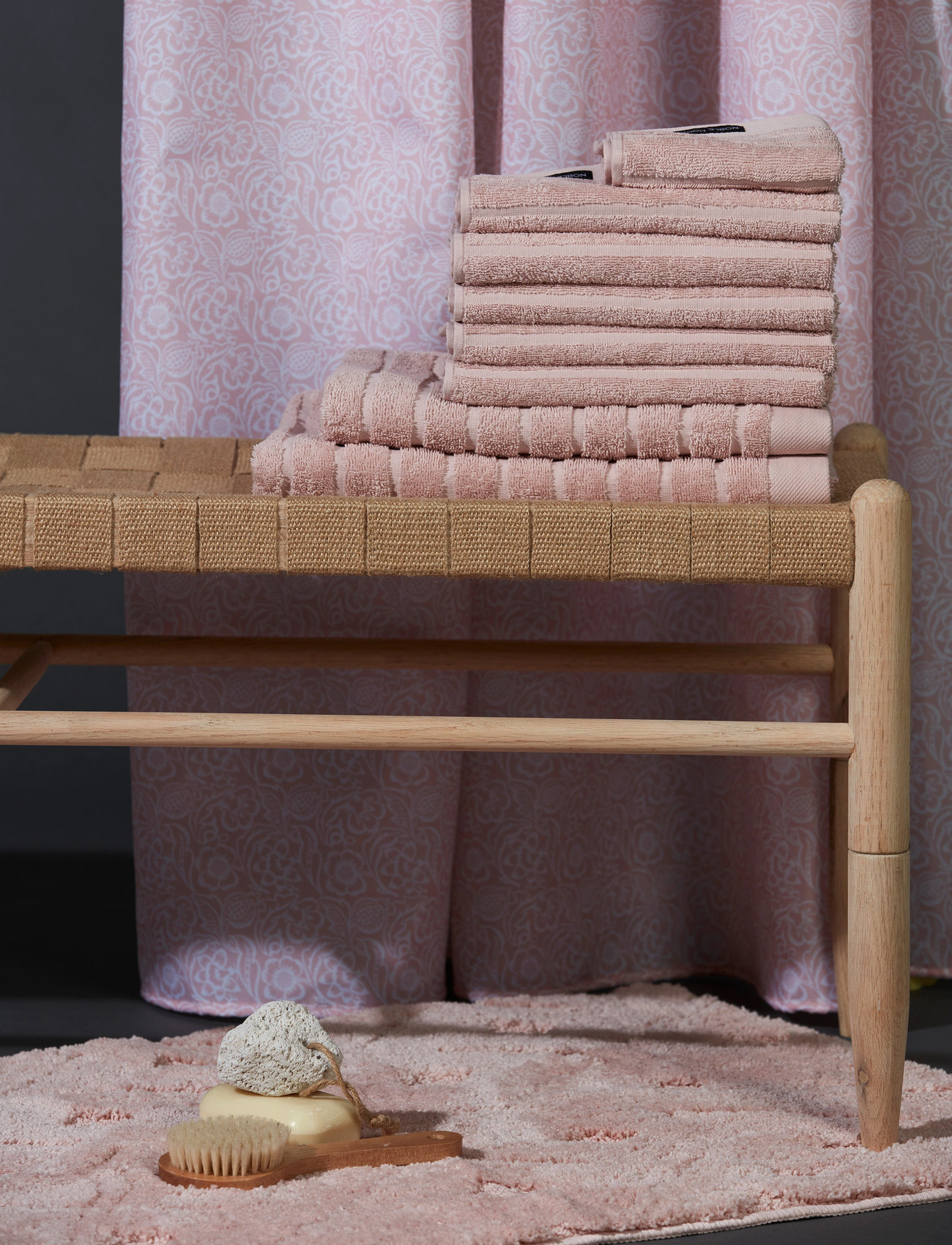 Noble House Bath Mat Albin 60X90cm, 60X90 cm, Pink, Tæpper > Badetæpper, Unisex