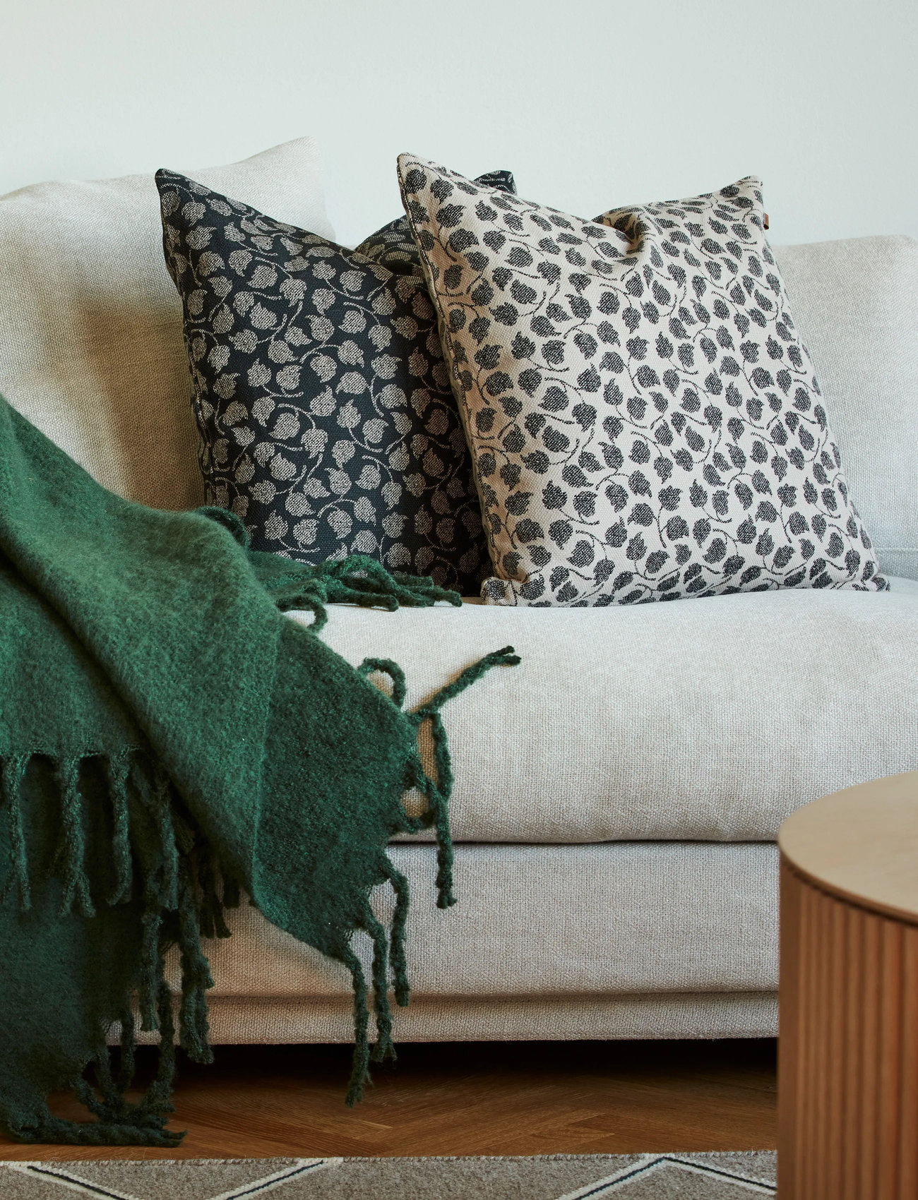 Noble House Cushion Lea, 45X45 cm, Black, Puder & Tæpper > Puder, Unisex