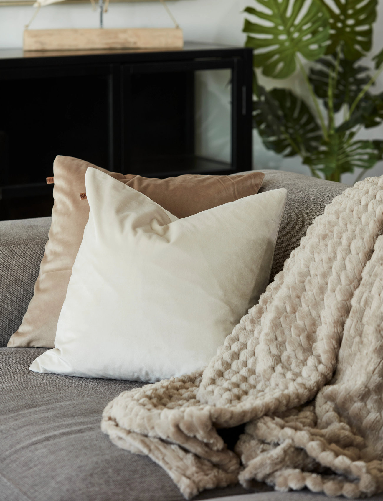 Noble House Blanket Lukas, 125X150 cm, Beige, Puder & Tæpper > Tæpper & Plaider, Unisex