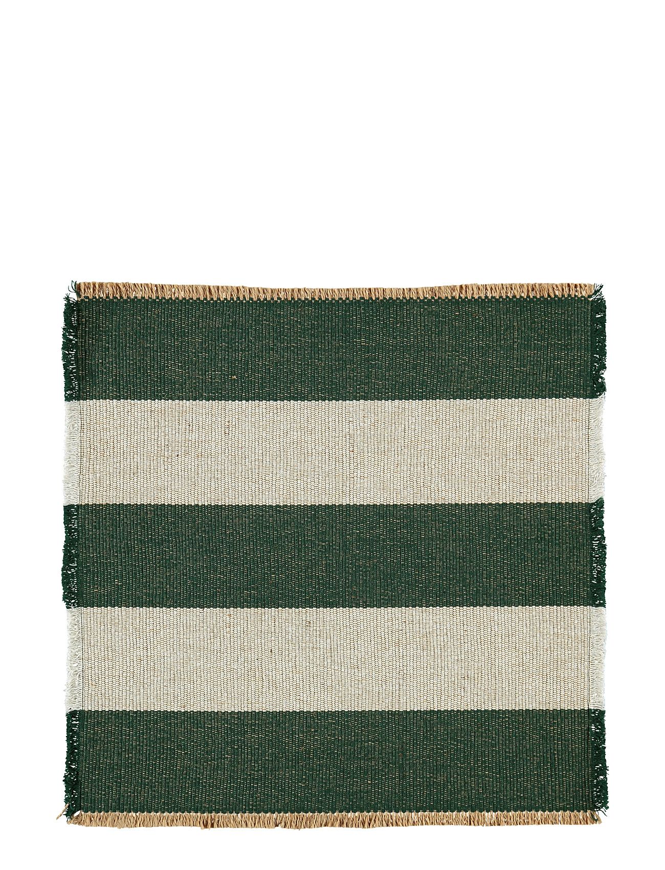 Noble House Place Mat Jute Stripe 2-P Grön