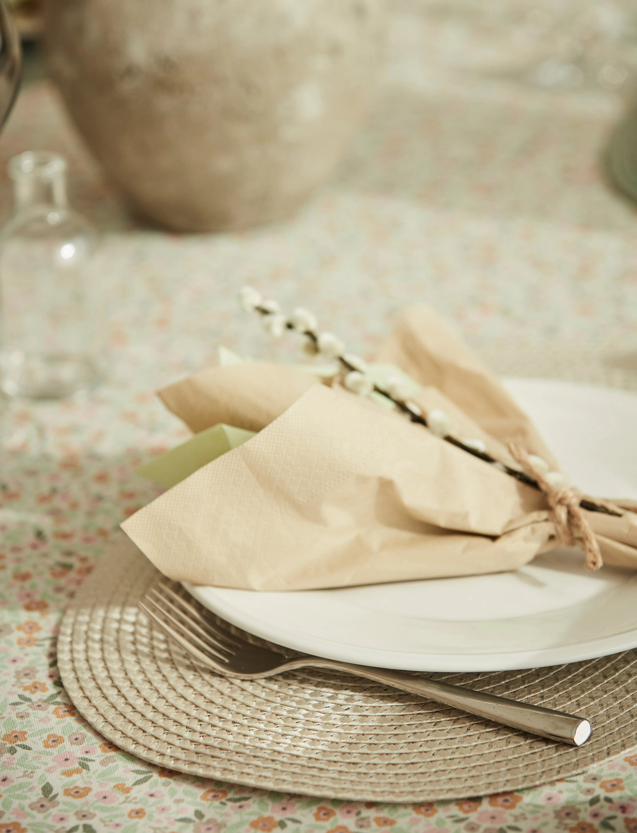 Noble House Place Mat Olga, 30X45 cm, Beige, Tableware > Placemats, Unisex