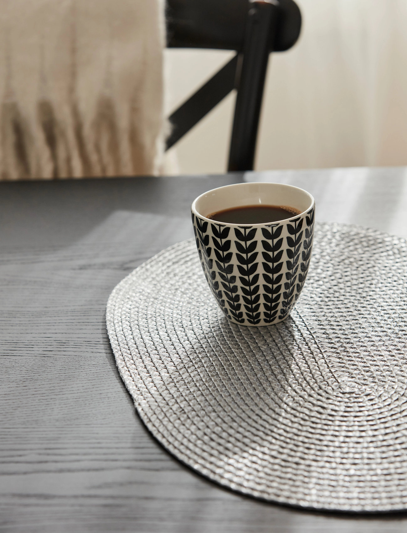 Noble House Place Mat Olga, 30X45 cm, Grey, Tableware > Placemats, Unisex