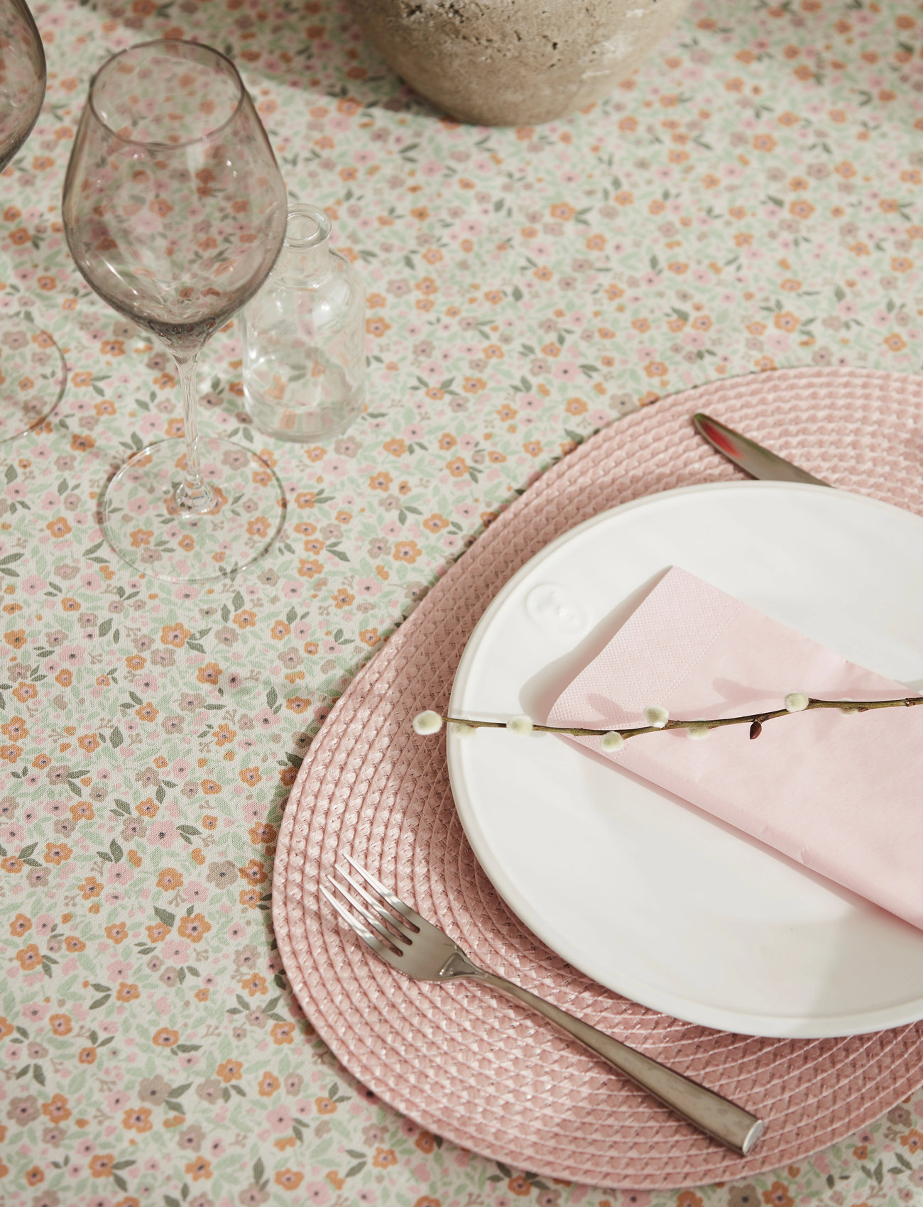 Noble House Place Mat Olga, 30X45 cm, Pink, Tableware > Placemats, Unisex