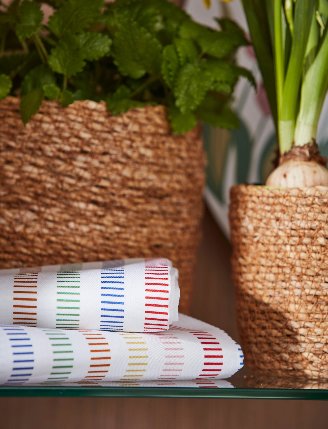 Noble House Kitchen Towel Spring, 50X70 cm, Multi/patterned, Køkkentekstiler > Køkkenhåndklæder, Unisex