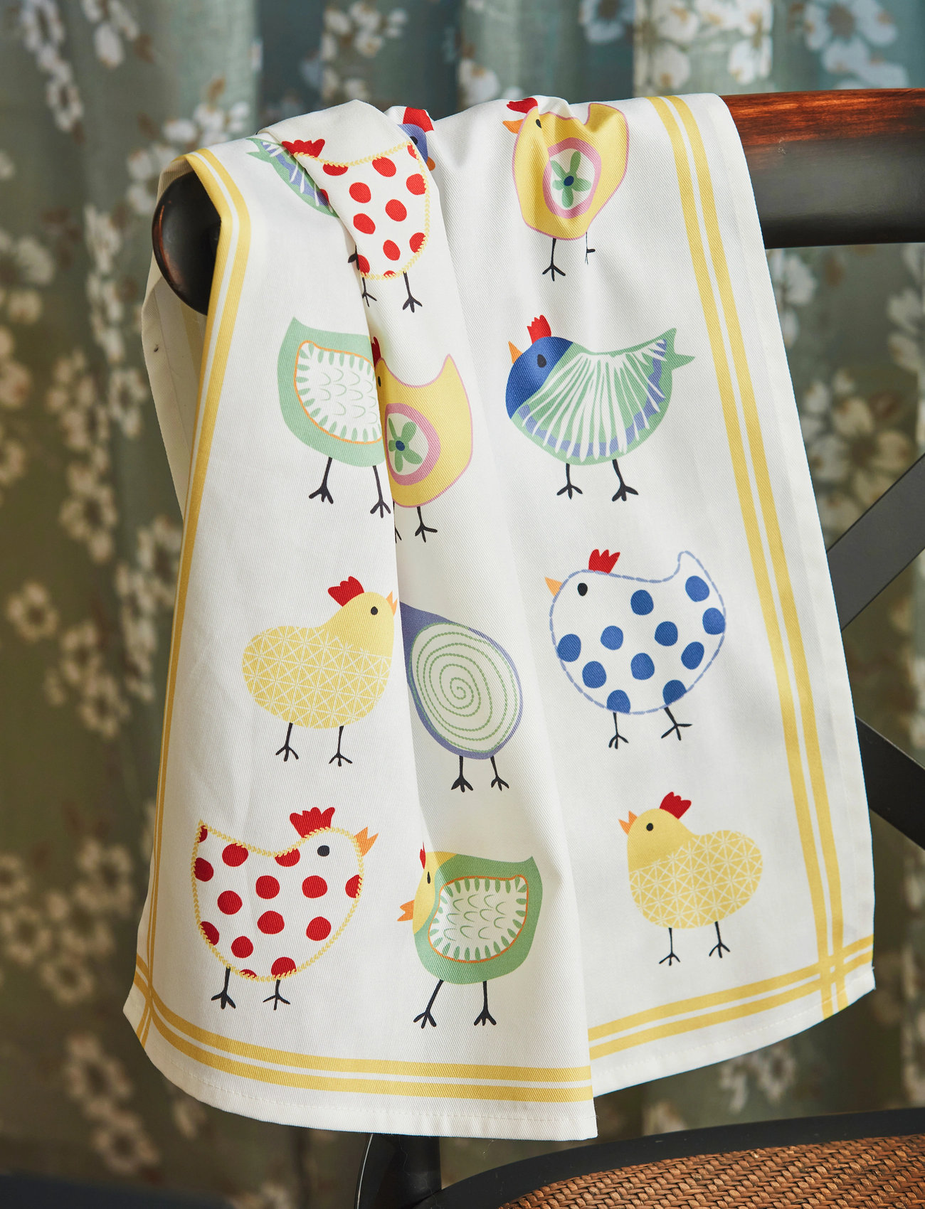 Noble House Kitchen Towel Easter, 50X70 cm, Multi/patterned, Køkkentekstiler > Køkkenhåndklæder, Unisex