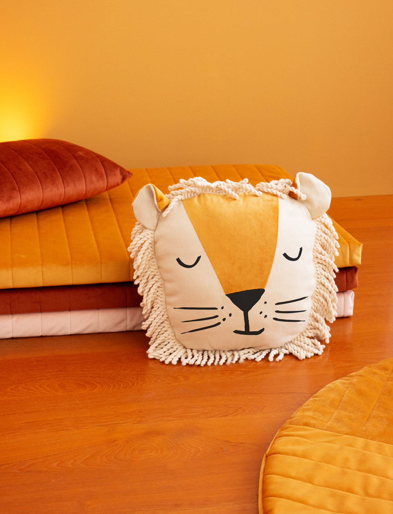 NOBODINOZ Zanzibar Velvet Mattress 120X60X4, 120X60X4 cm, Orange, Babysøvn > Legemåtter, Børn