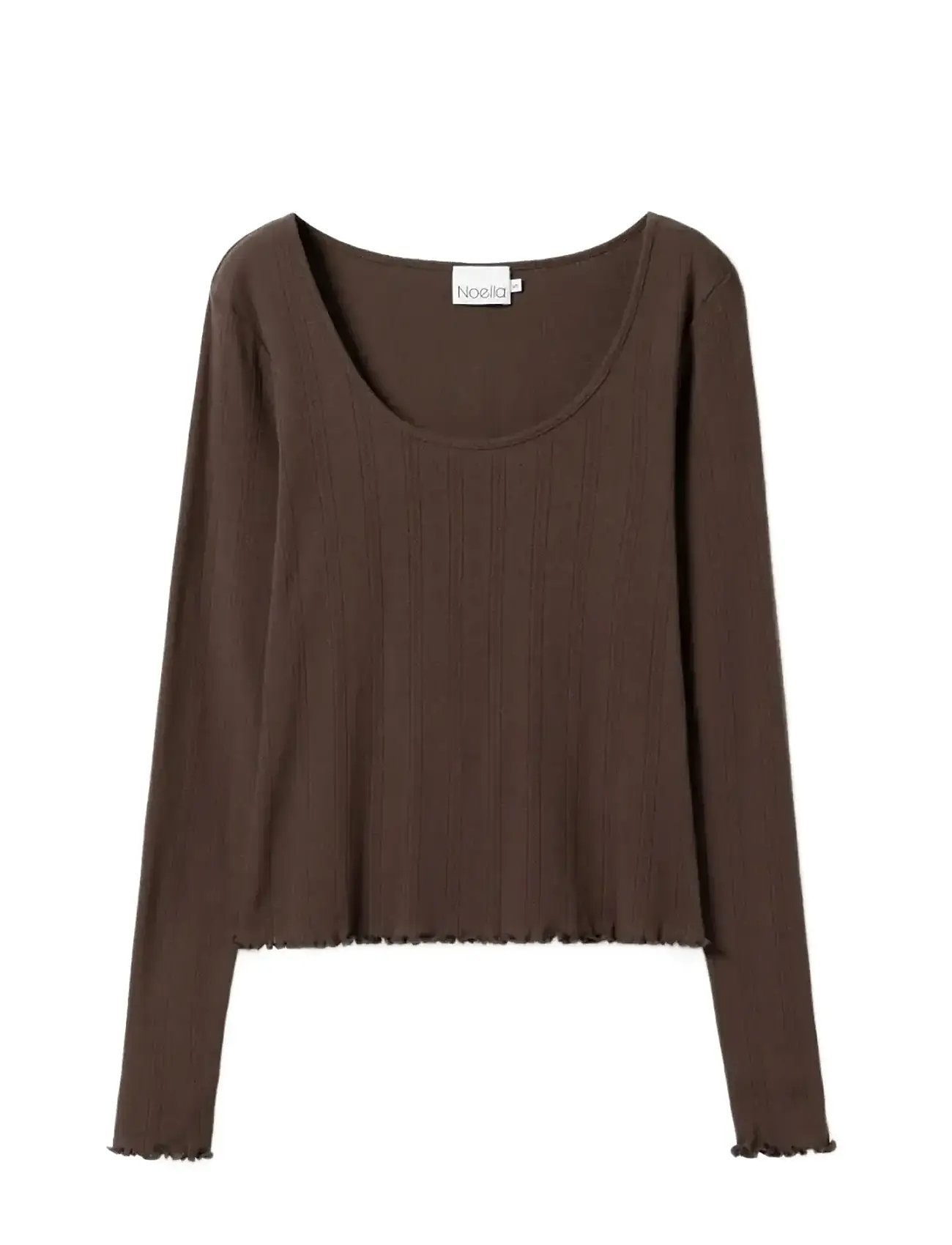 Noella Karmia Top, L, Brown, T-Shirts & Toppe > Langærmede, Dame