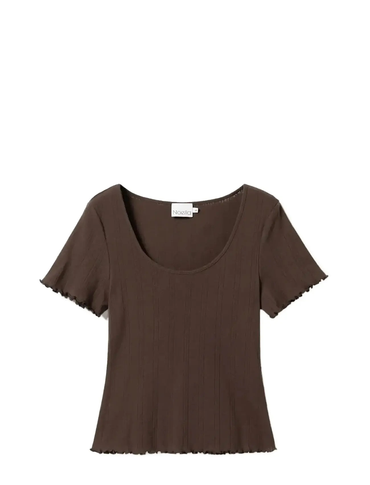 Noella Julietta Top, L, Brown, T-Shirts & Toppe > Kortærmede, Dame
