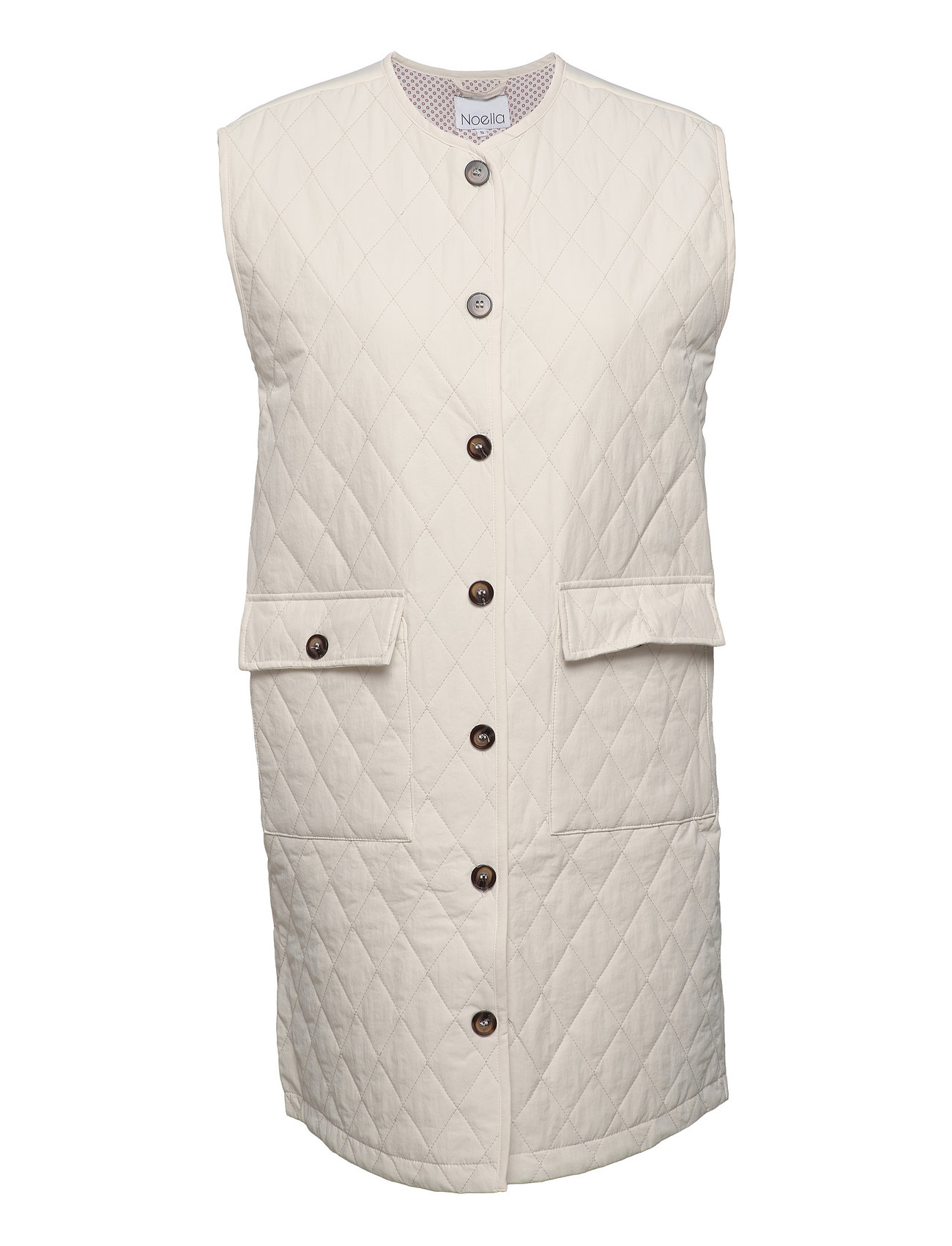 Jane Quilt Waistcoat White Noella