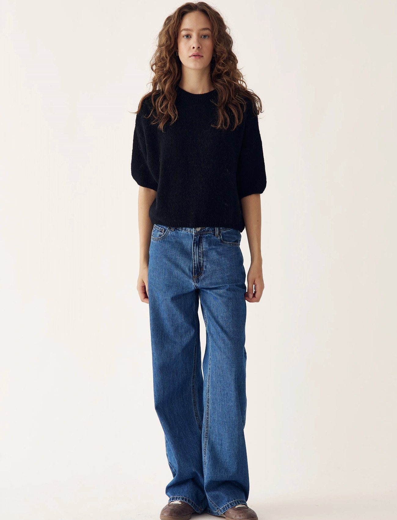 Noella Mimi Knit Jumper, L/XL, Black, Strik > Trøjer, Dame