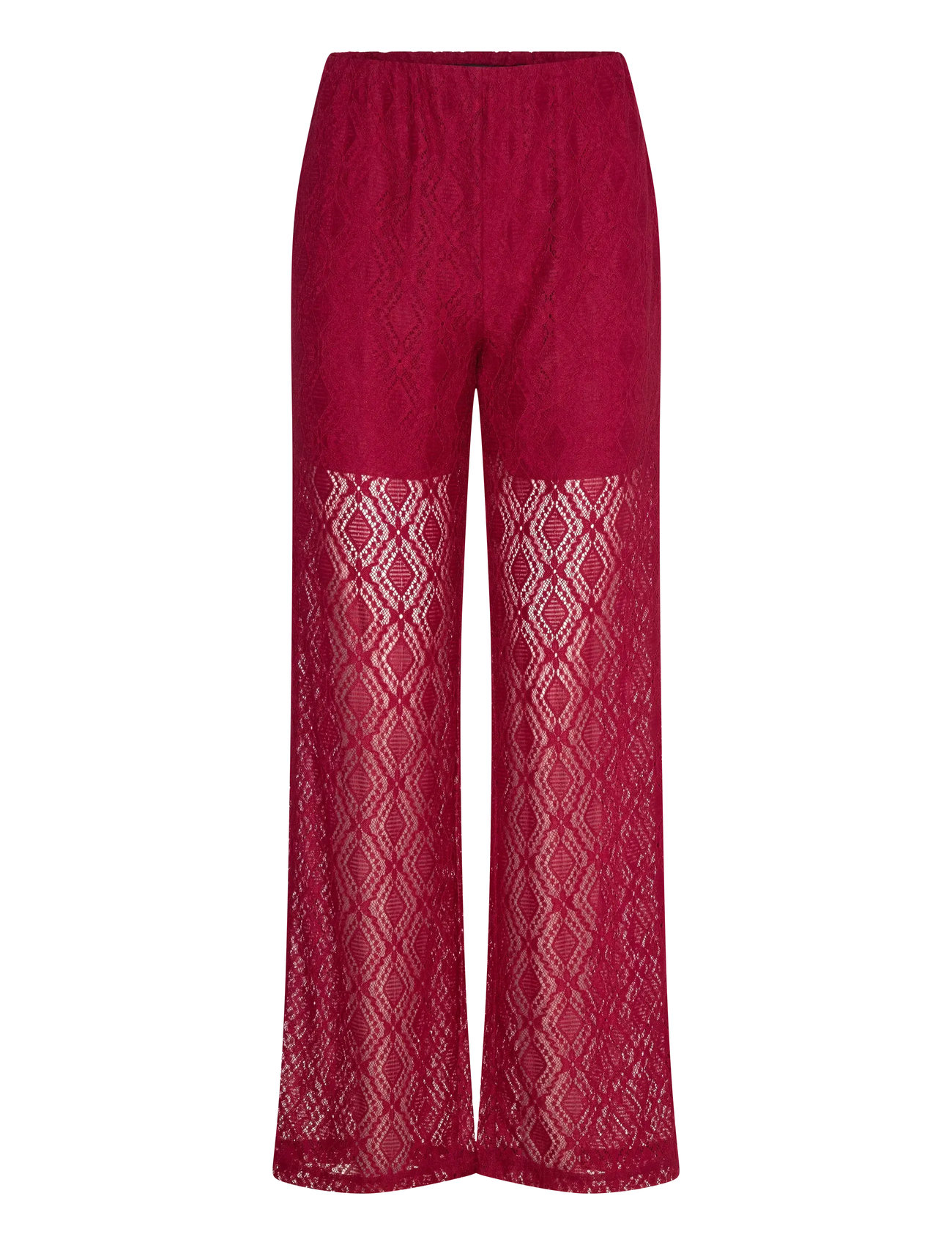 Noella Texas Lace Pants, XXL, Burgundy, Bukser > Lige Ben, Dame