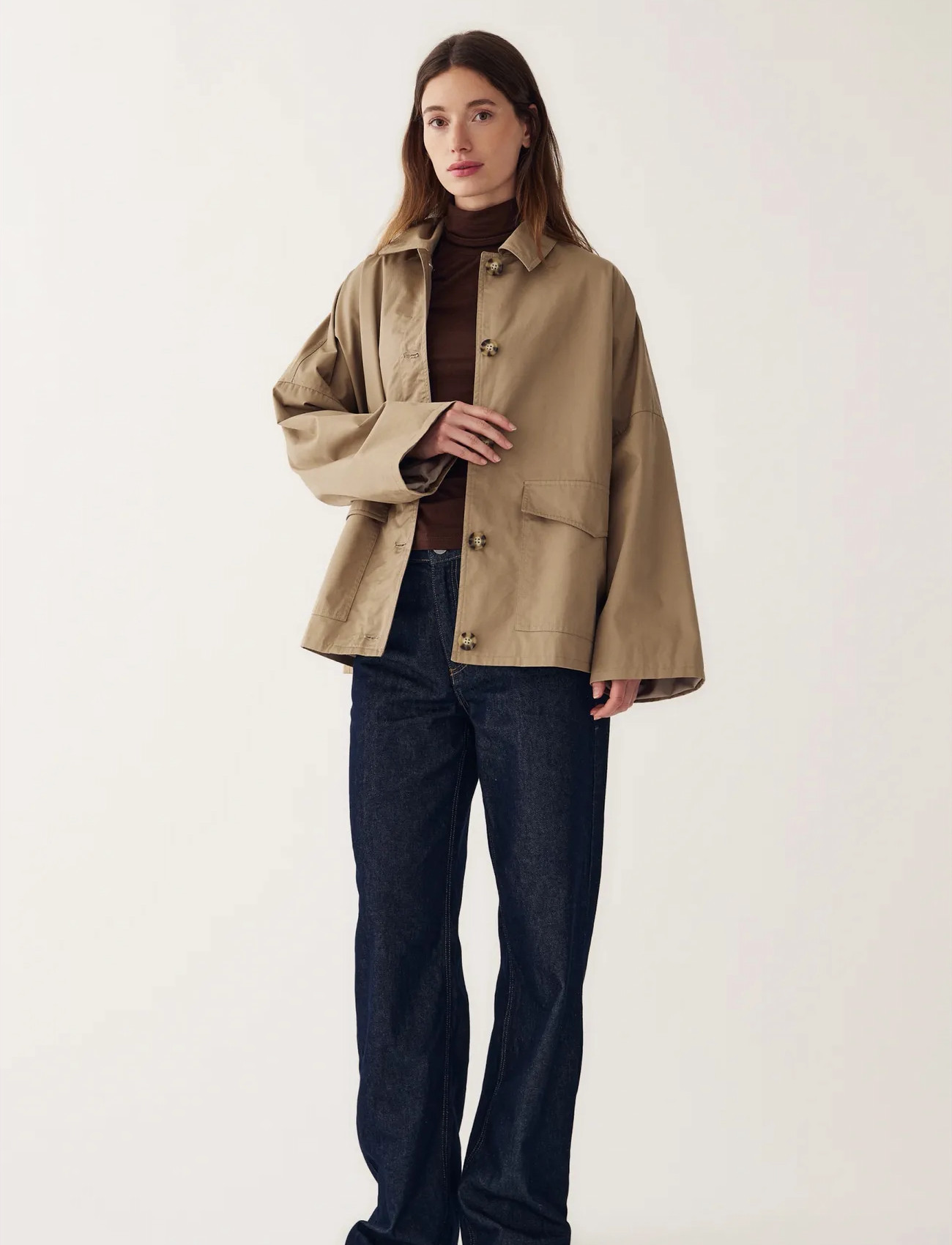 Noella N-Margo Jacket, One Size, Beige, Jakker > Let Sommerjakke, Dame