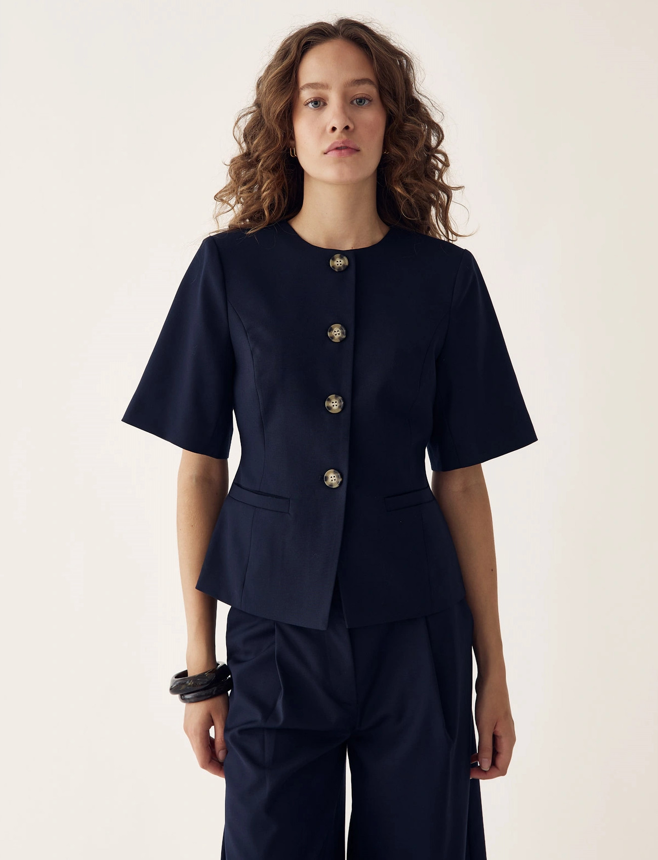 Noella Kasaundra Blazer, XXS, Navy, Blazere > Enkeltradede Blazere, Dame