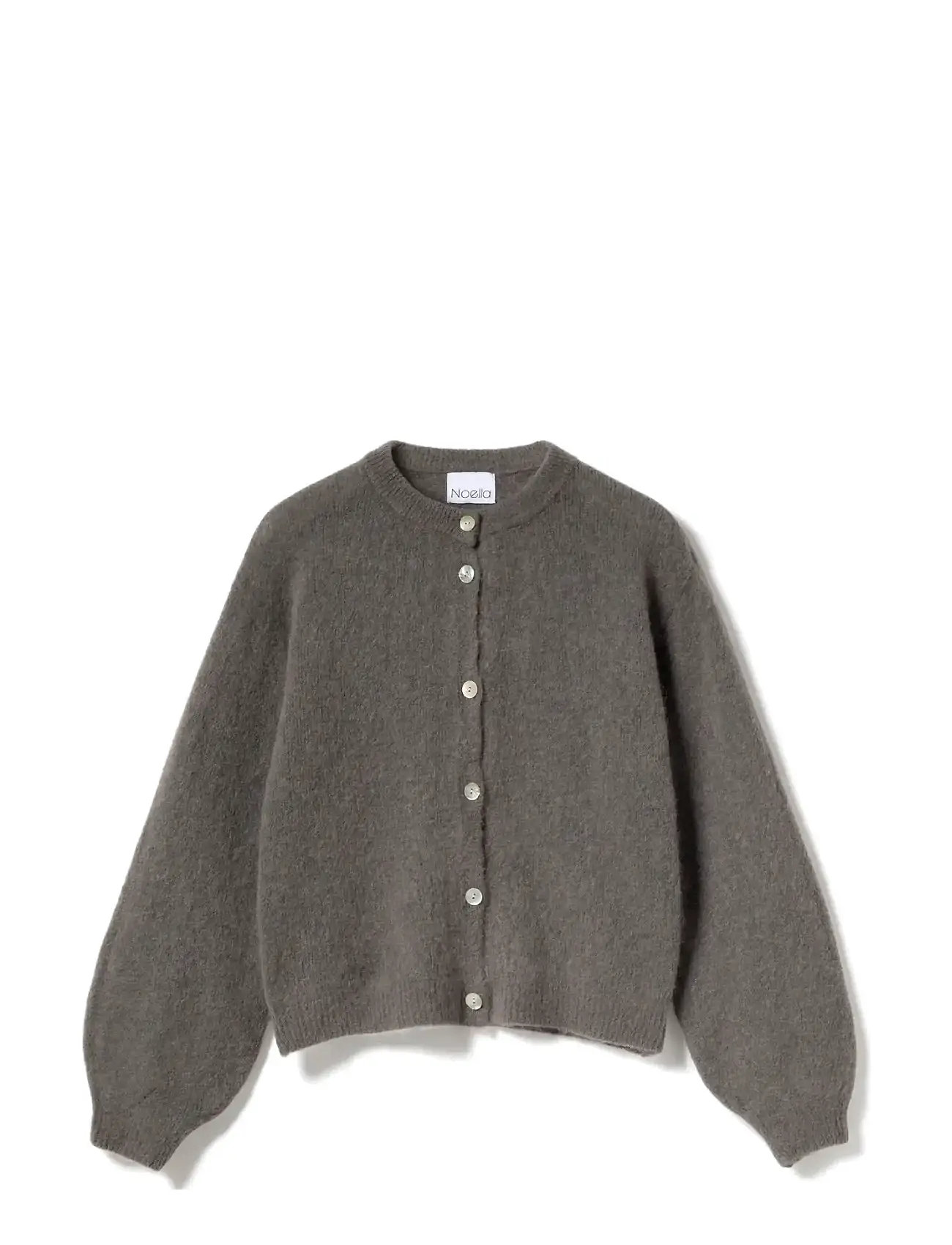 Noella Kae Knit Cardigan, S/M, Brown, Strik > Cardigans, Dame