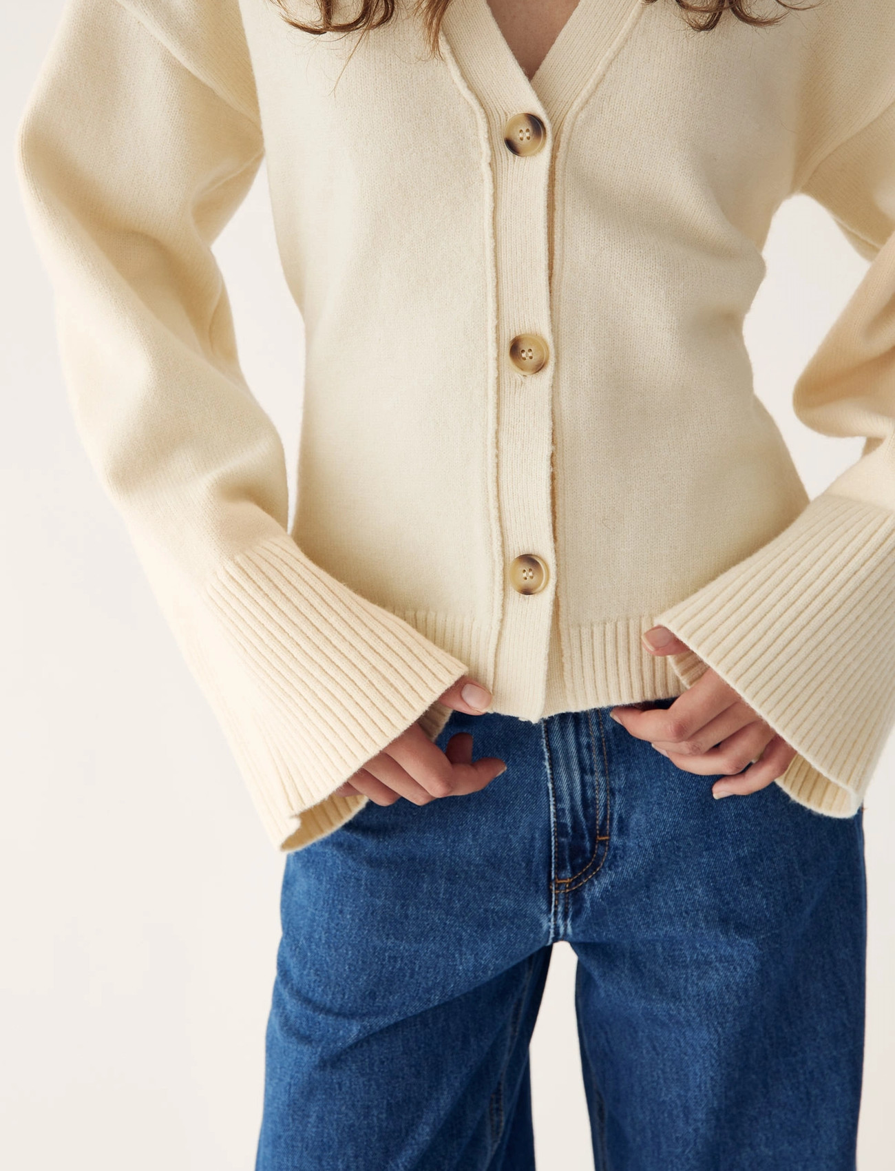 Noella Lenyx Knit, XXL, Cream, Strik > Cardigans, Dame