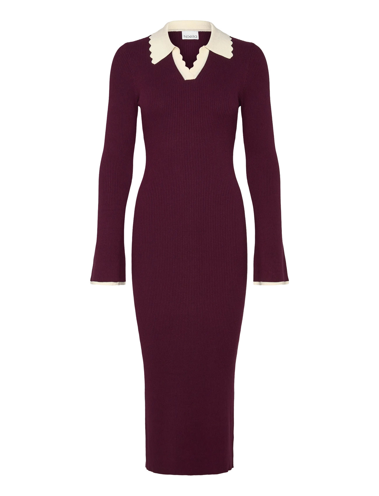 NOELLA Livvy Knit Kleid Burgundy - XXL - Damen
