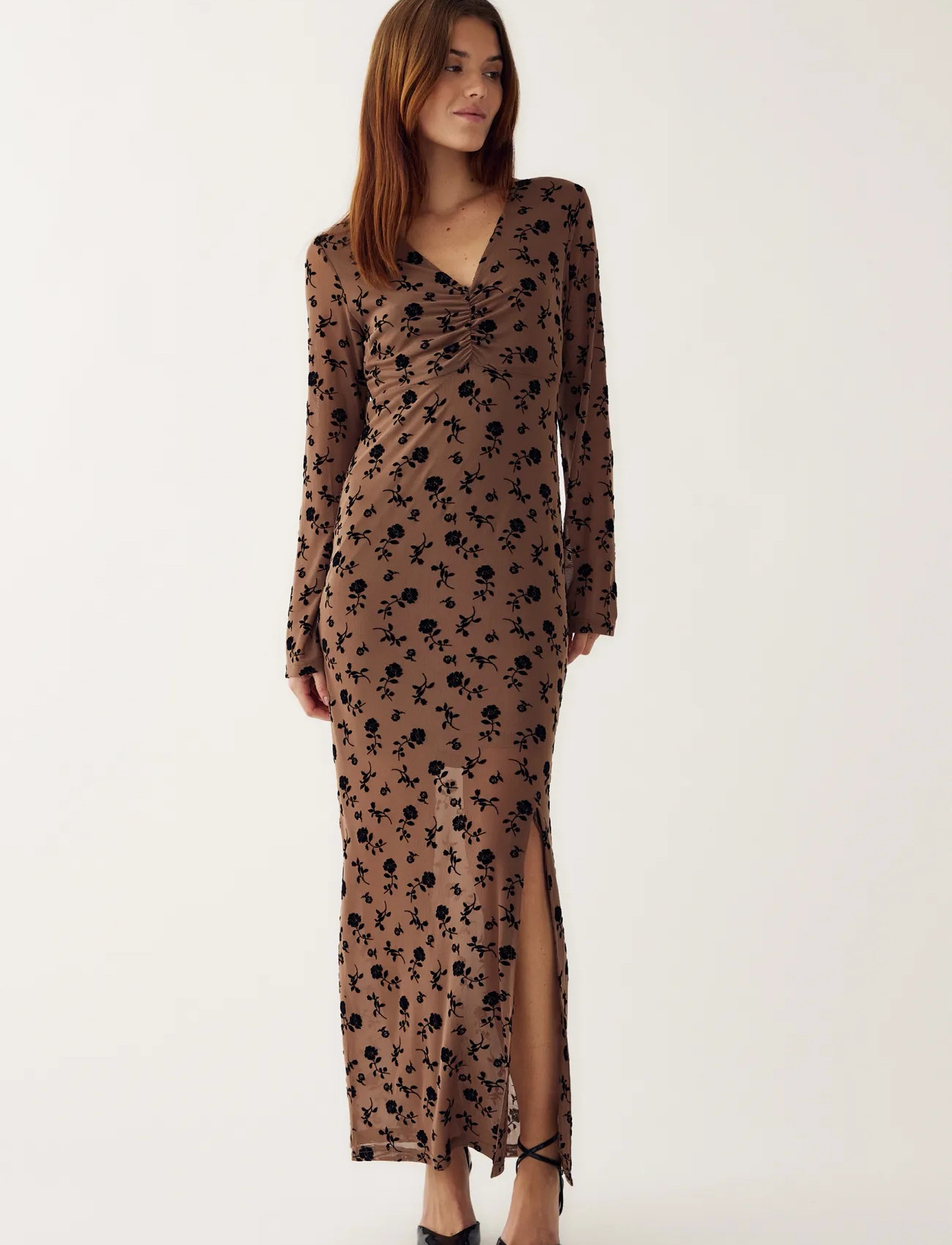 Noella Kameyella Dress, M, Brown, Kjoler > Maxikjole, Dame