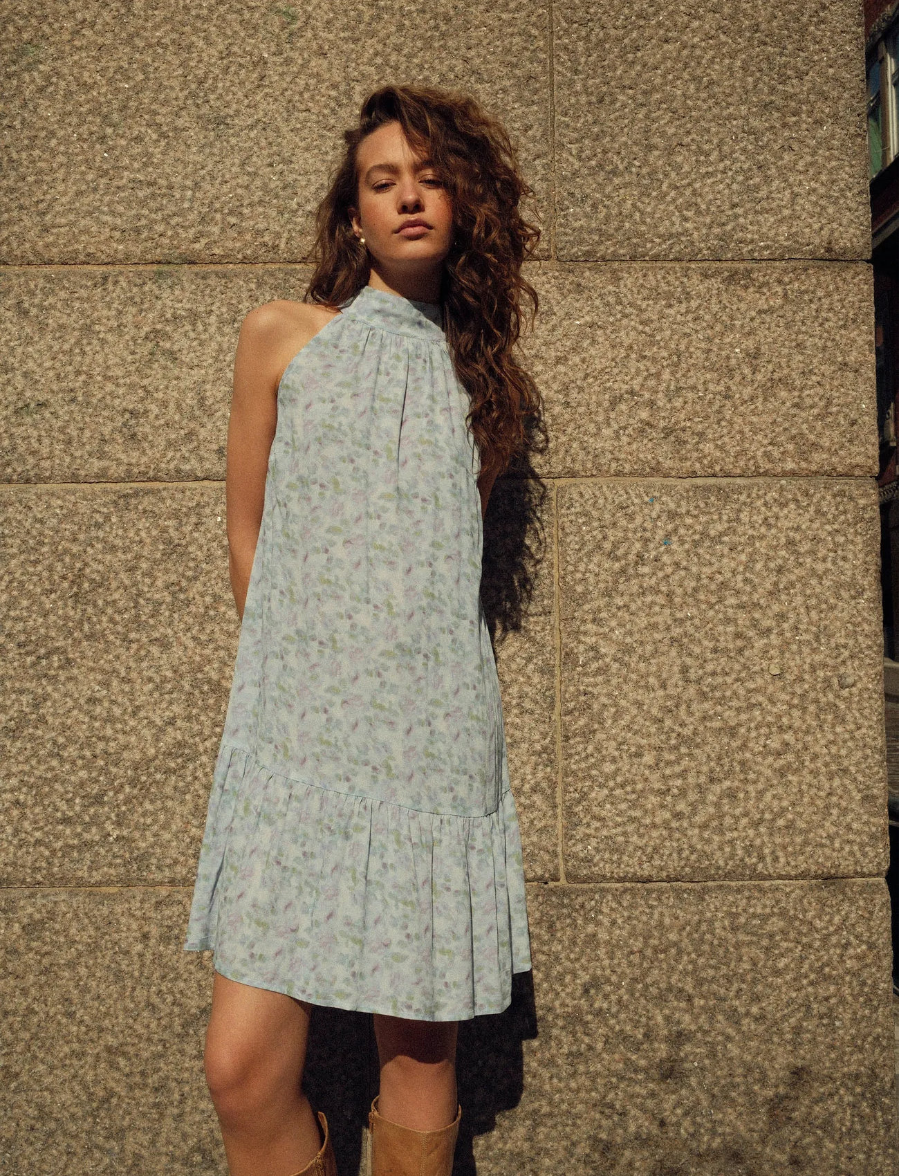 Noella London Short Dress, M, Blue, Kjoler > Kort Kjole, Dame