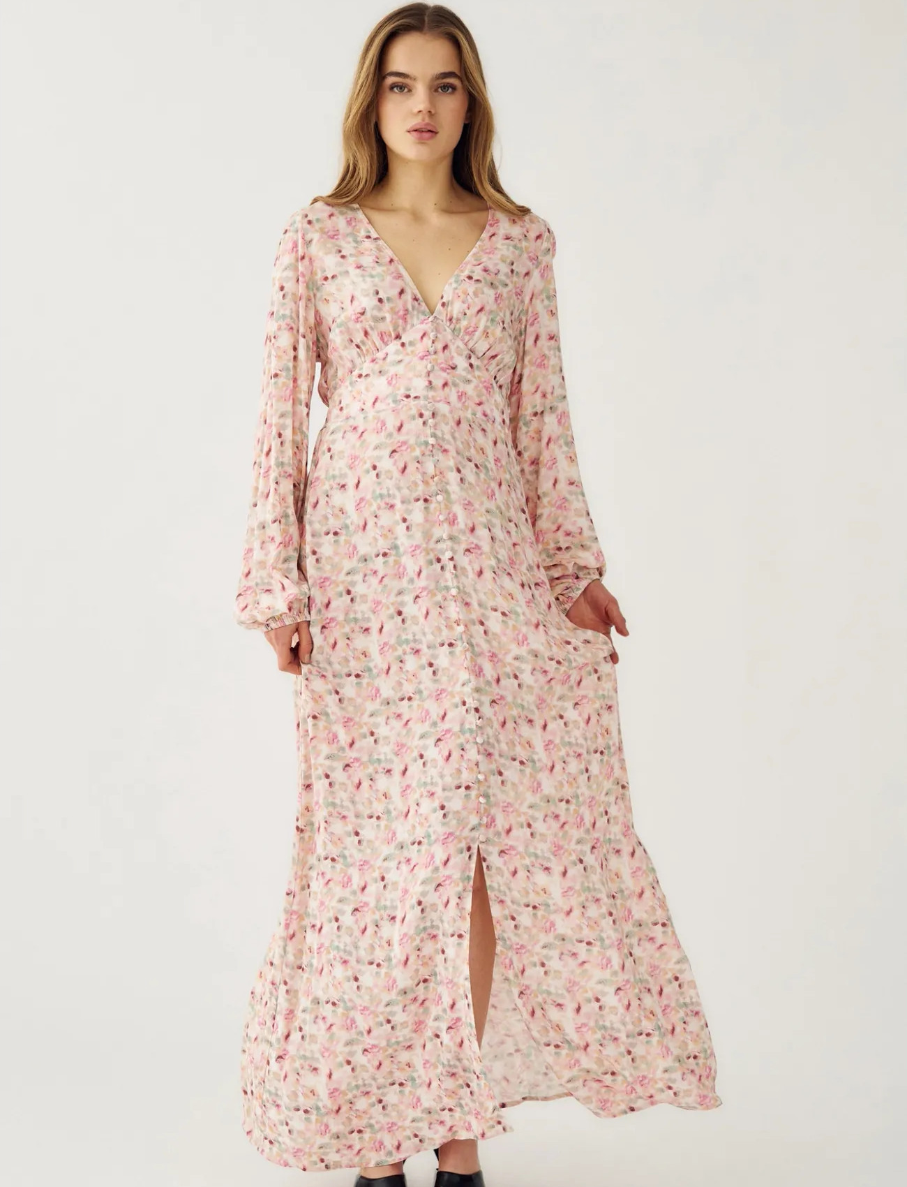 Noella Lilith Maxi Dress, L, Pink, Kjoler > Maxikjole, Dame
