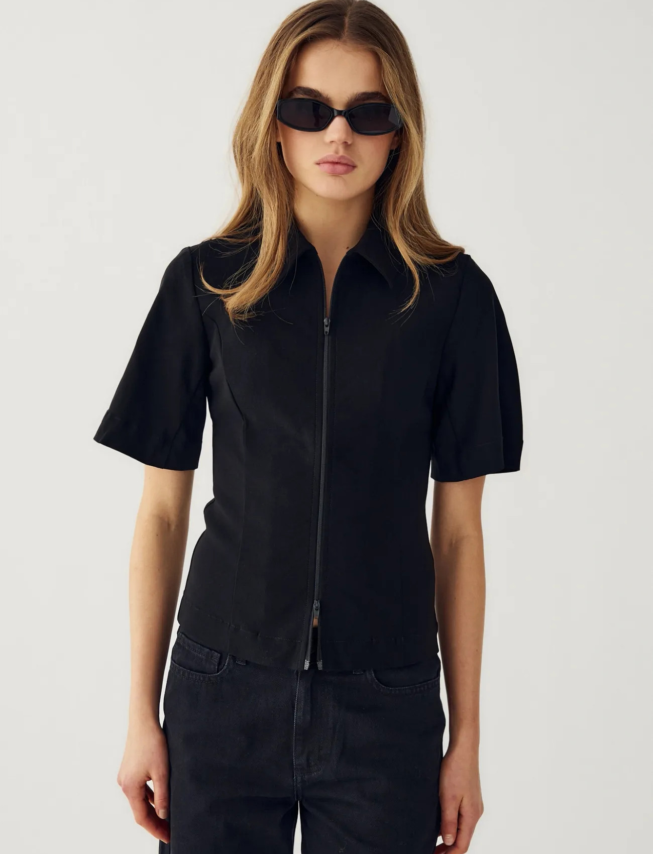 Noella N-Kasisa Ss Blazer, XXL, Black, Blazere > Blazere I Overstørrelse, Dame
