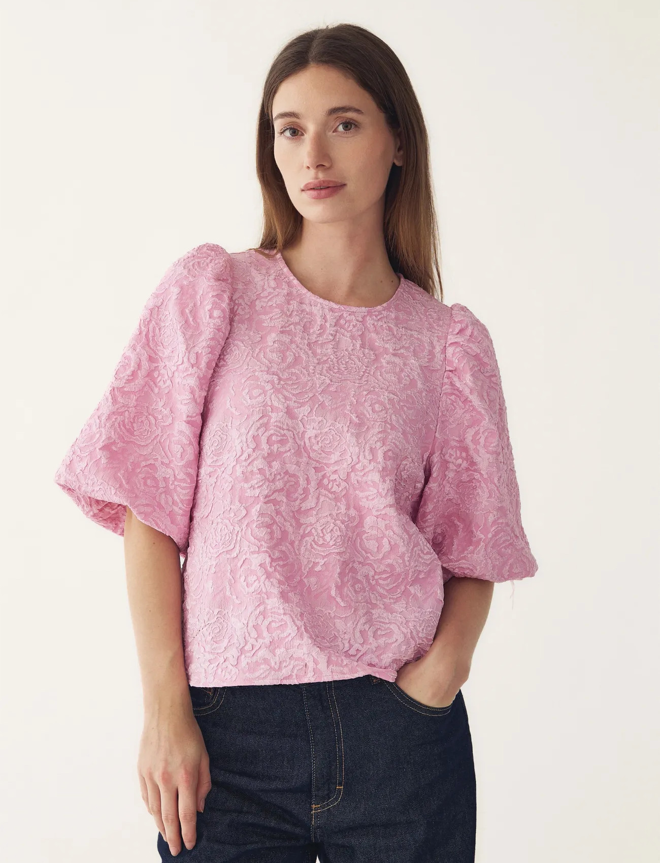 Noella N-Shelly Blouse, M, Pink, Bluser > Kortærmede, Dame