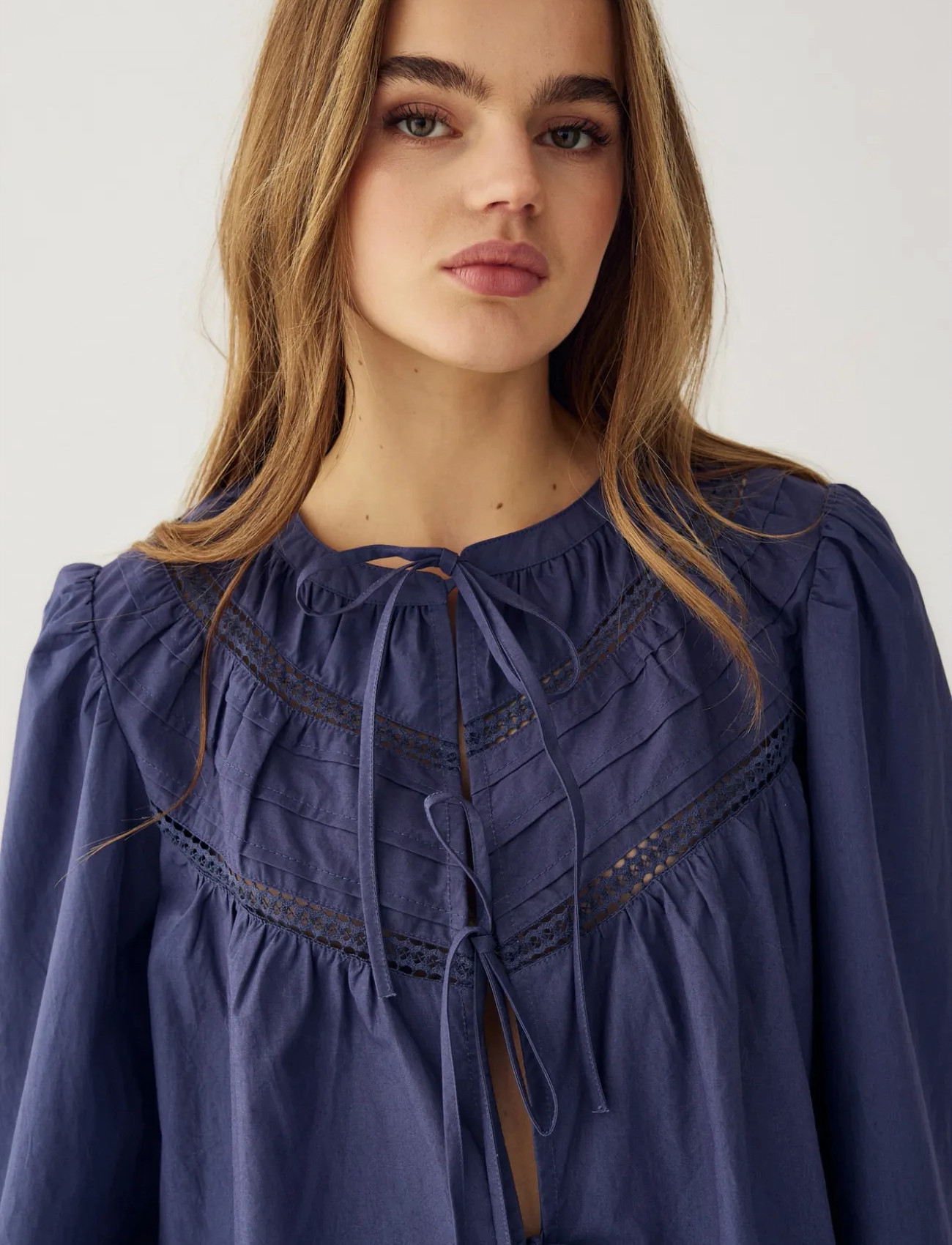 Noella N-Marceline Blouse, XL, Blue, Bluser > Langærmede, Dame