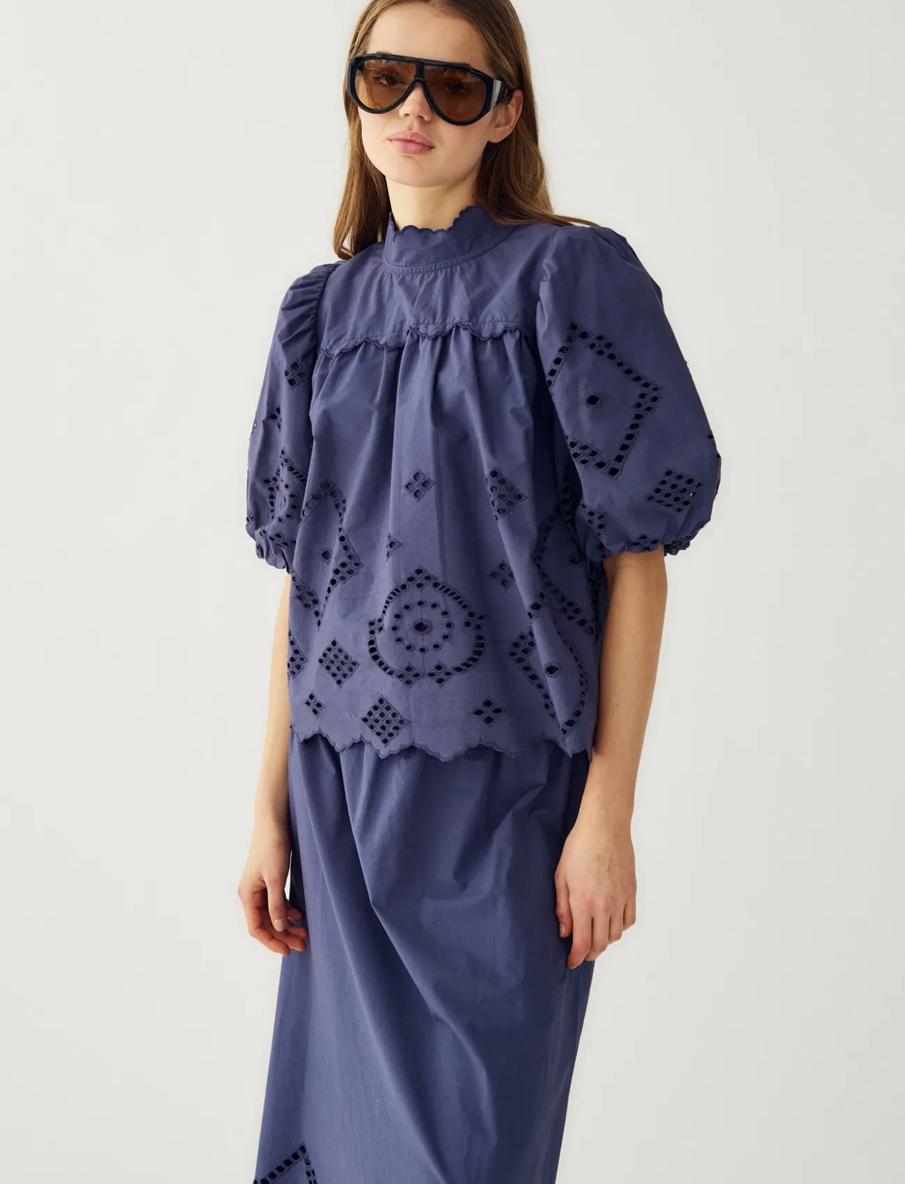 Noella N-Marilyn Blouse, S, Navy, Bluser > Kortærmede, Dame