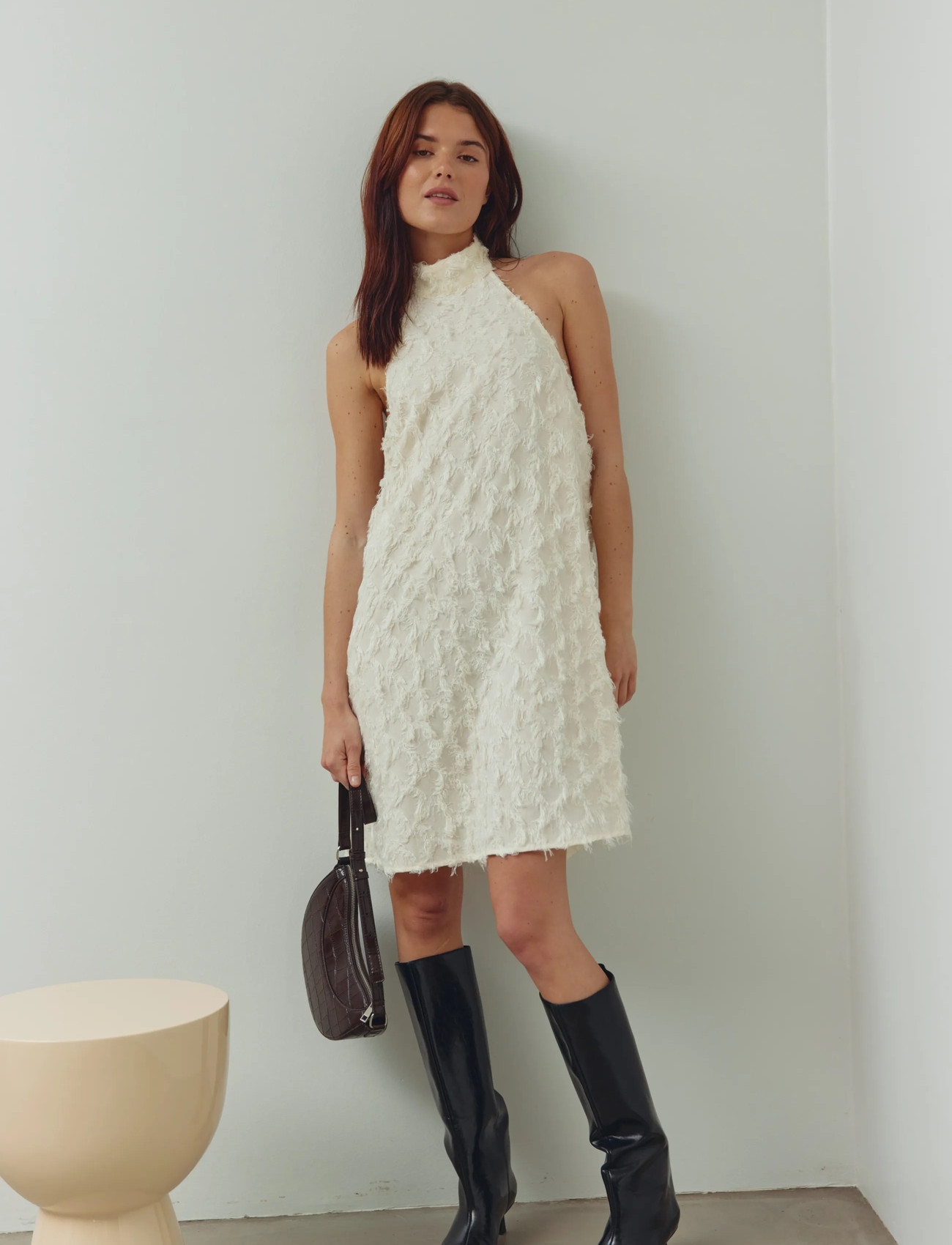 Noella N-Maci Dress, M, Cream, Kjoler > Kort Kjole, Dame