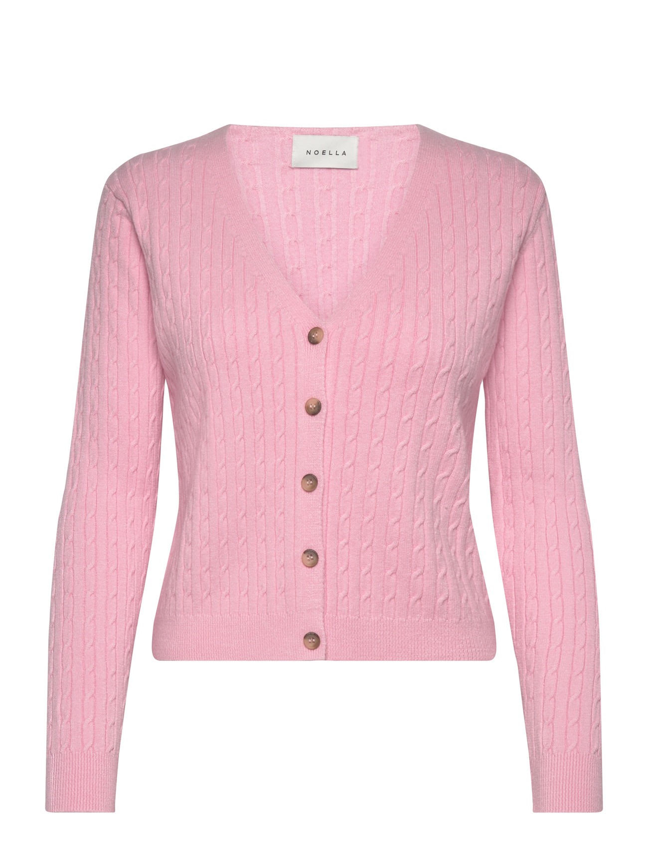 Noella N-Laliah Knit Cardigan, XS/S, Pink, Strik > Cardigans, Dame