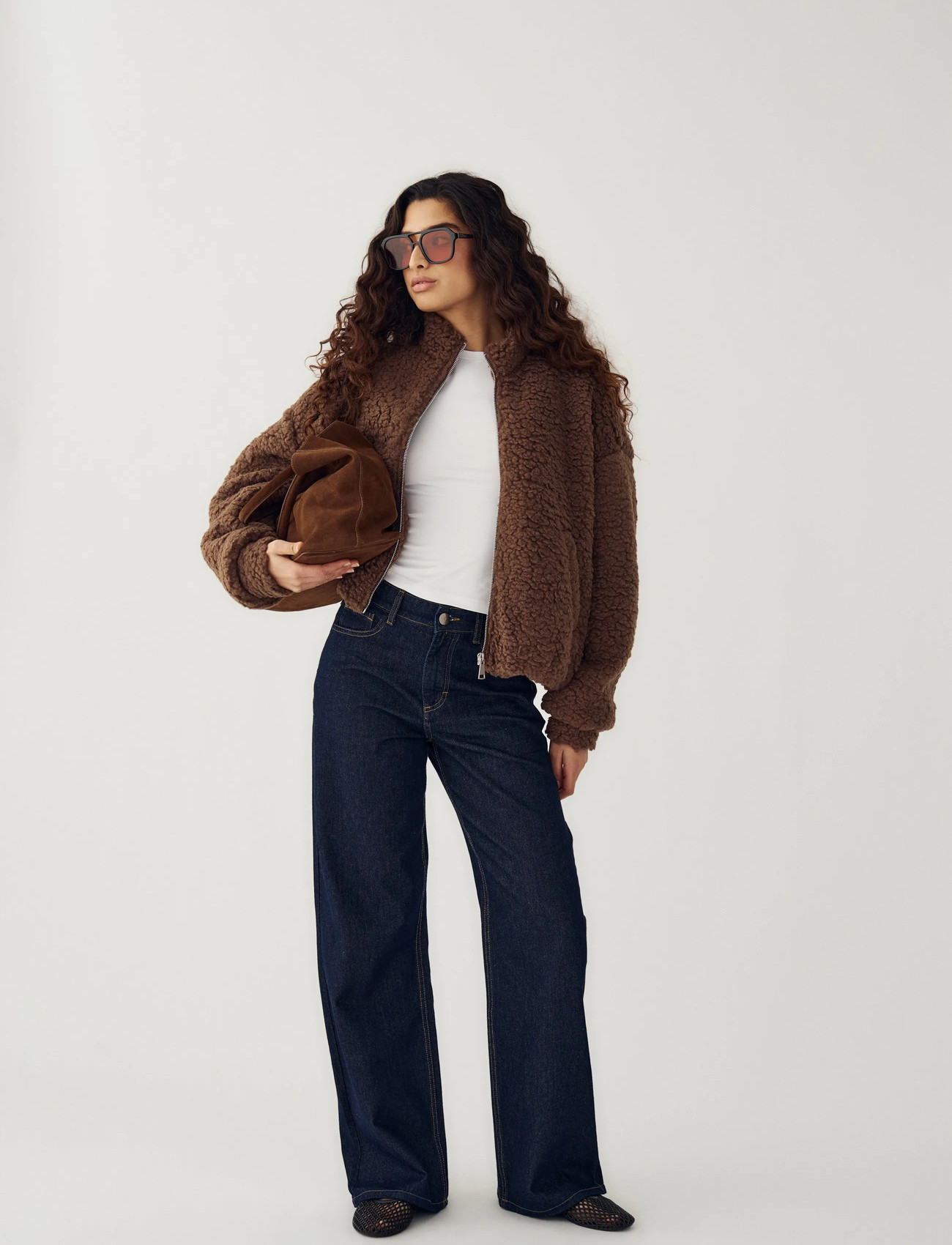 Noella N-Mable Jacket, XS/S, Brown, Sweatshirts & Hættetrøjer > Fleeces & Midlayers, Dame
