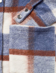 Noella - Viksa Jacket Short Wool - winter jackets - navy/brown checks - 3