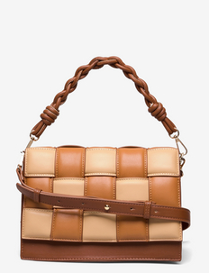Hadley Braidet Shoulder Bag - axlartöskur - brown/camel/blush