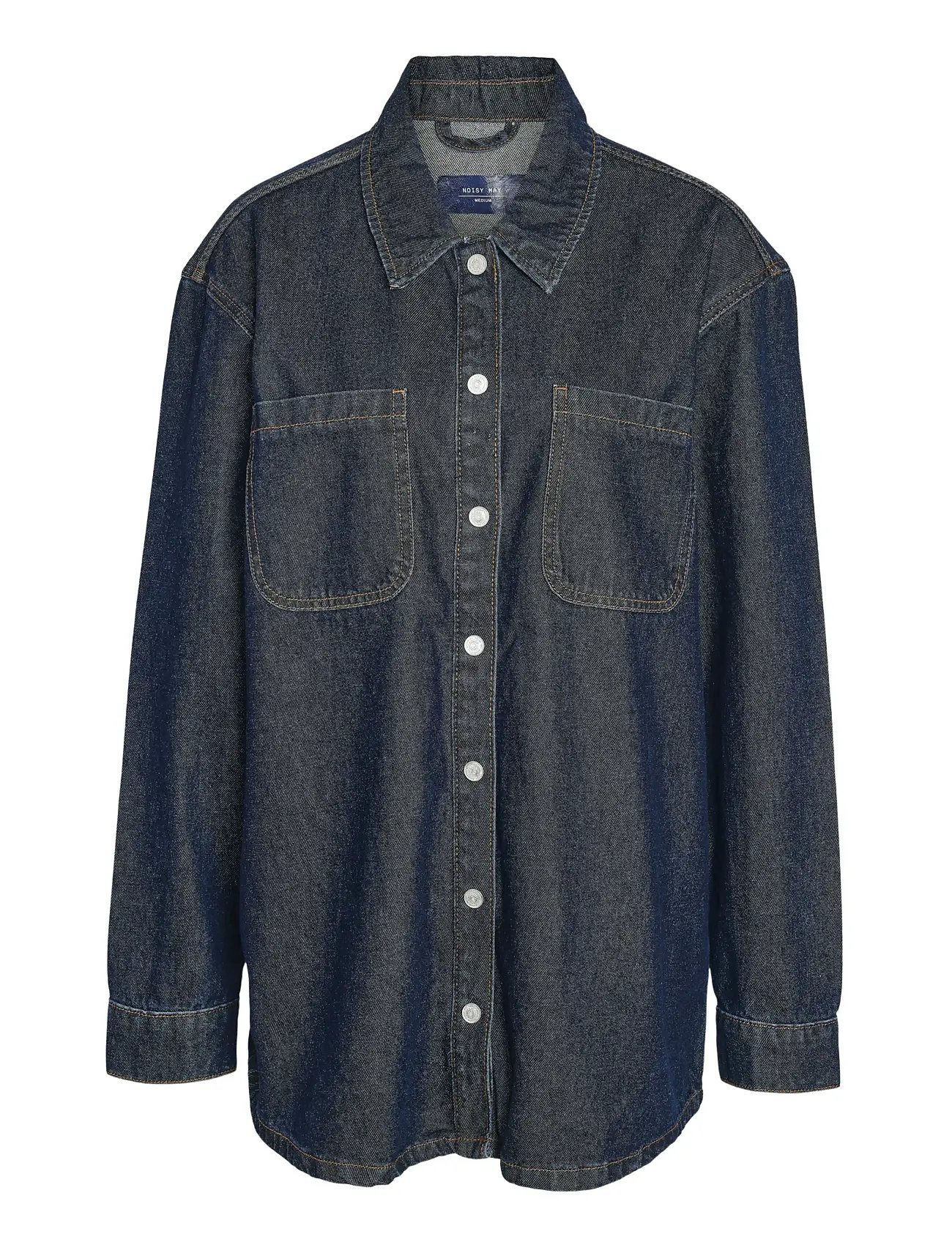 NOISY MAY Nmalva L/S Denim Shacket Az386Db Noos Blau - XS - Damen