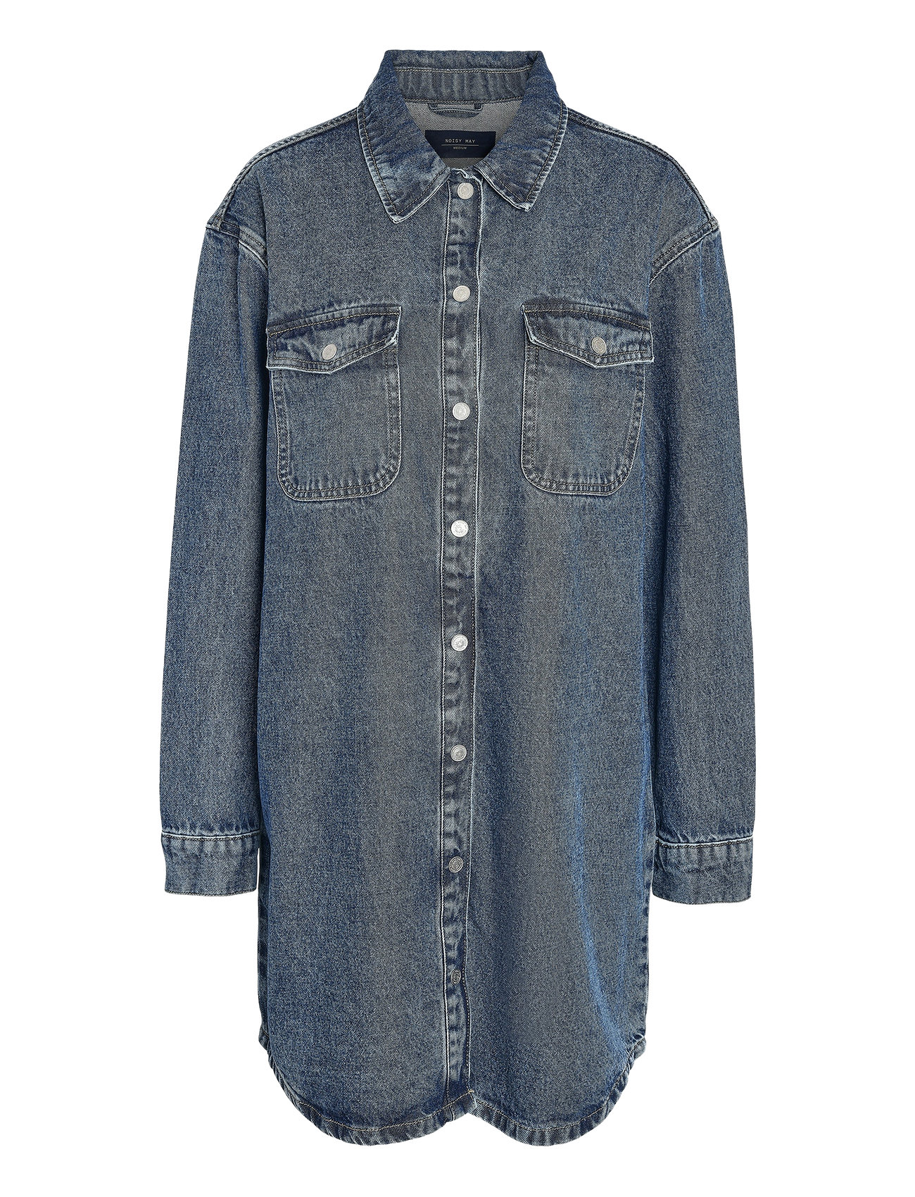 NOISY MAY Nmalva L/S Denim Dress Az351Mb Fwd Noos Blå