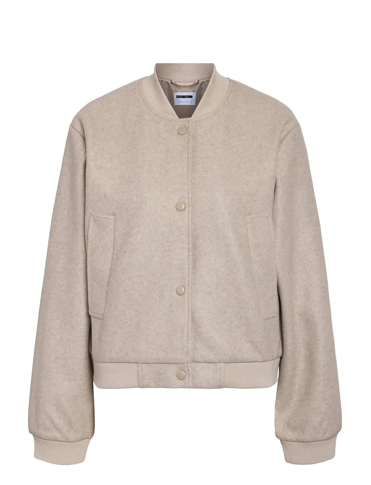 NOISY MAY Nmeddi L/S Bomber Jacke Noos Beige - M - Damen